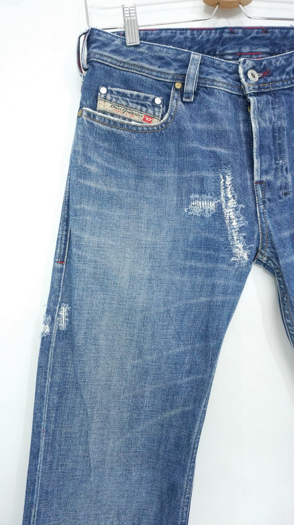 Diesel 🔥 DIESEL Vintage Aging Patina Low Rise Flared Jeans Size US 30 / EU 46 - 3 Thumbnail