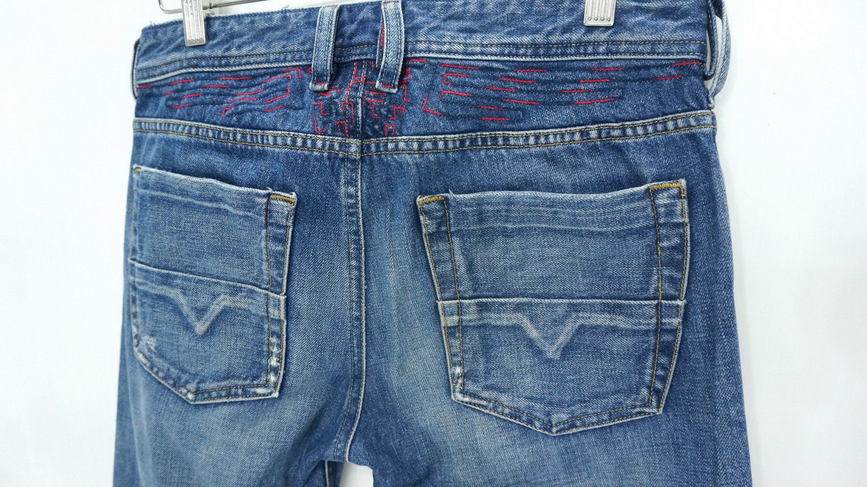 Diesel 🔥 DIESEL Vintage Aging Patina Low Rise Flared Jeans Size US 30 / EU 46 - 9 Thumbnail