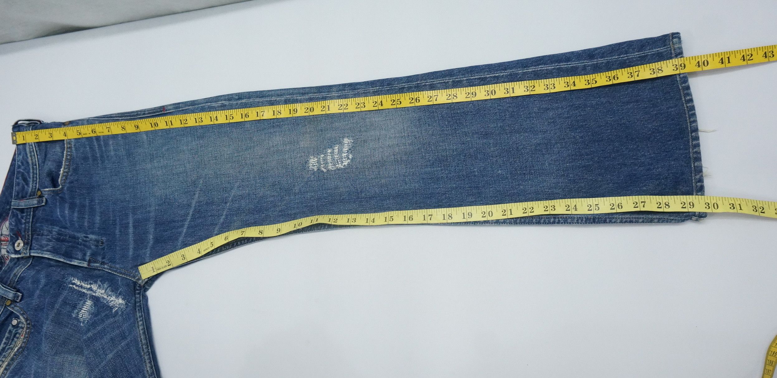 Diesel 🔥 DIESEL Vintage Aging Patina Low Rise Flared Jeans Size US 30 / EU 46 - 15 Thumbnail
