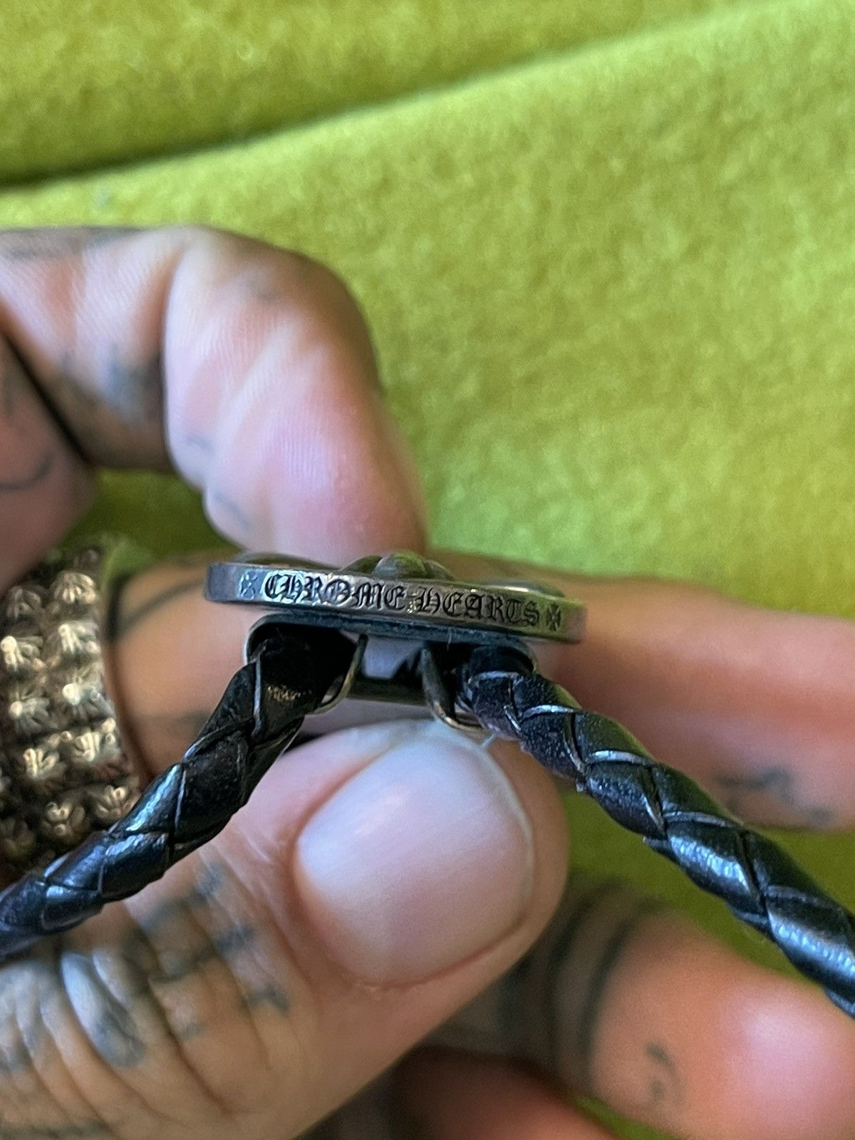 Chrome Hearts Chrome Hearts Leather Silver COWBOY WESTERN NECKLACE TIE 4G Size ONE SIZE - 9 Thumbnail