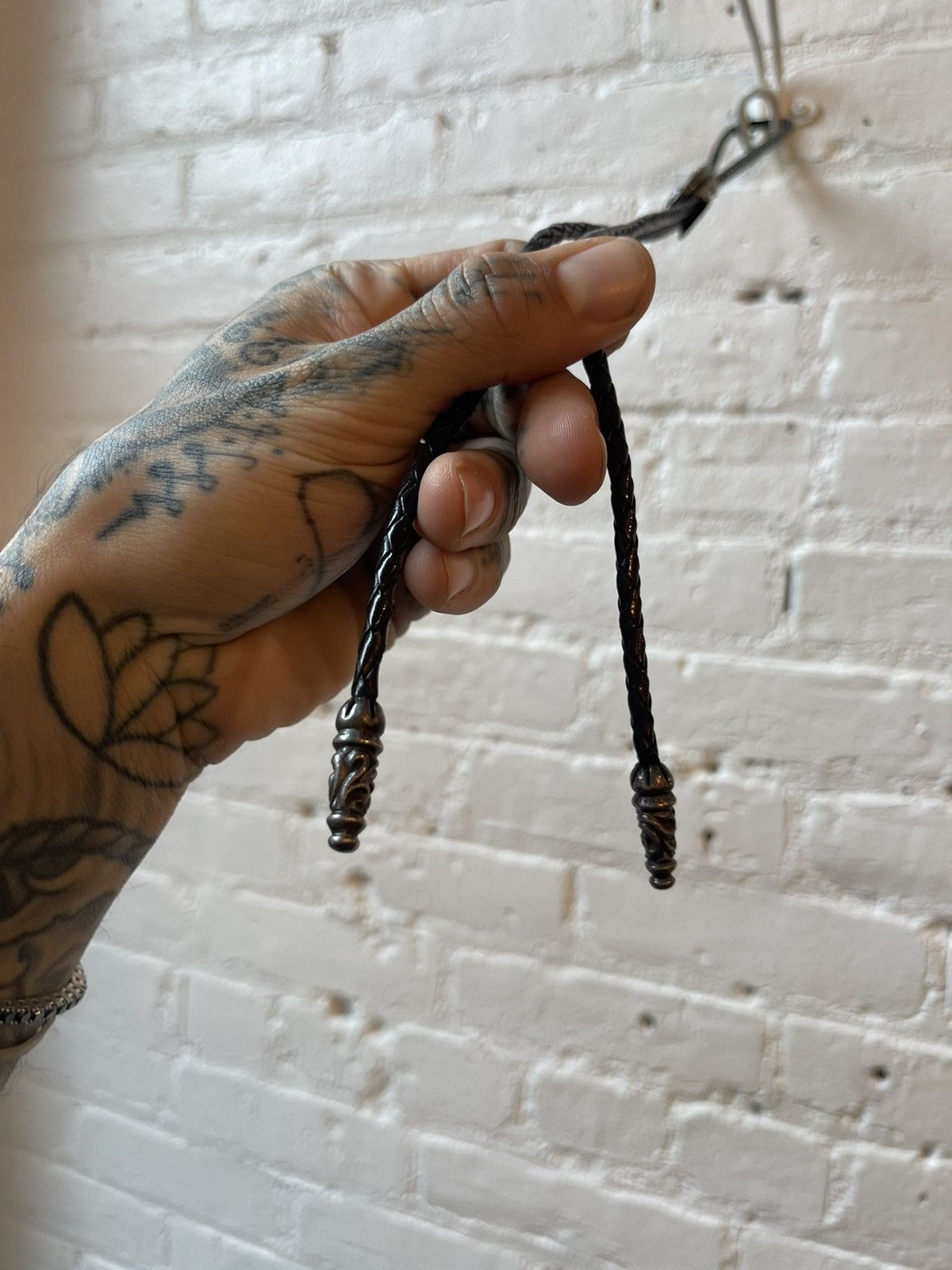 Chrome Hearts Chrome Hearts Leather Silver COWBOY WESTERN NECKLACE TIE 4G Size ONE SIZE - 4 Thumbnail