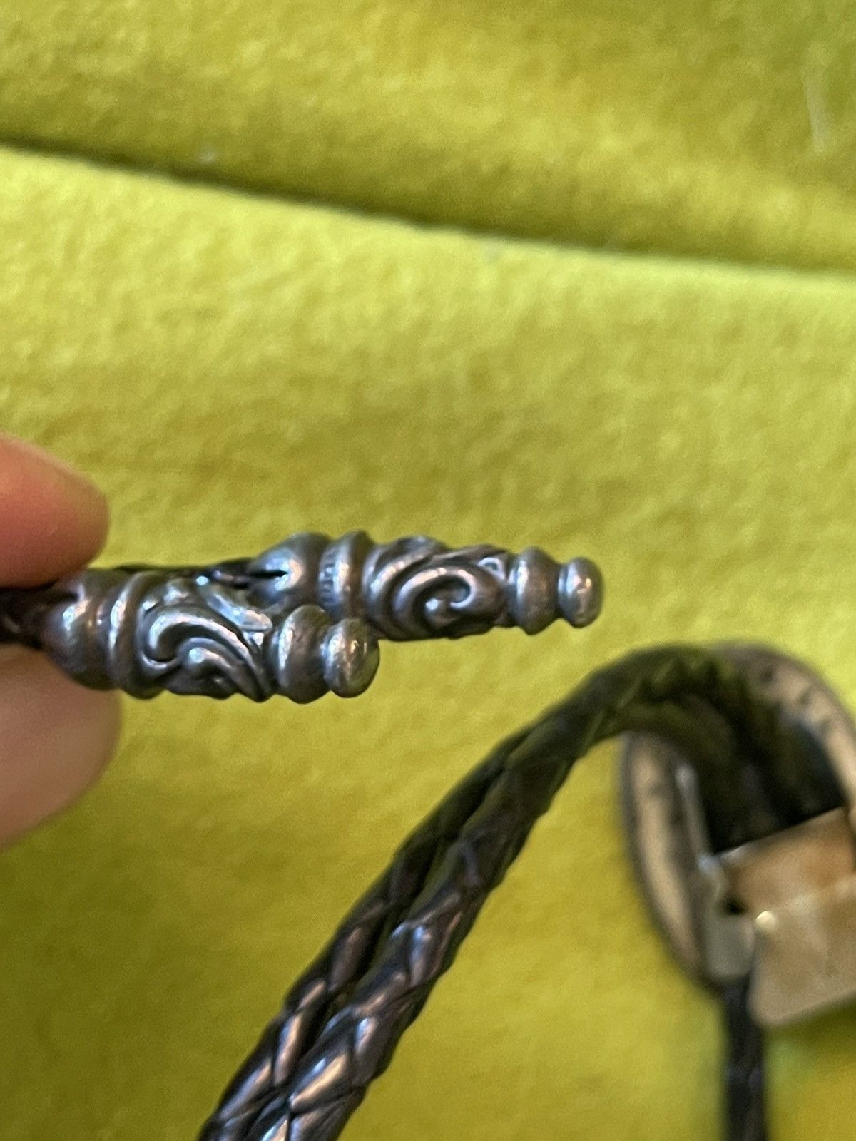 Chrome Hearts Chrome Hearts Leather Silver COWBOY WESTERN NECKLACE TIE 4G Size ONE SIZE - 11 Thumbnail