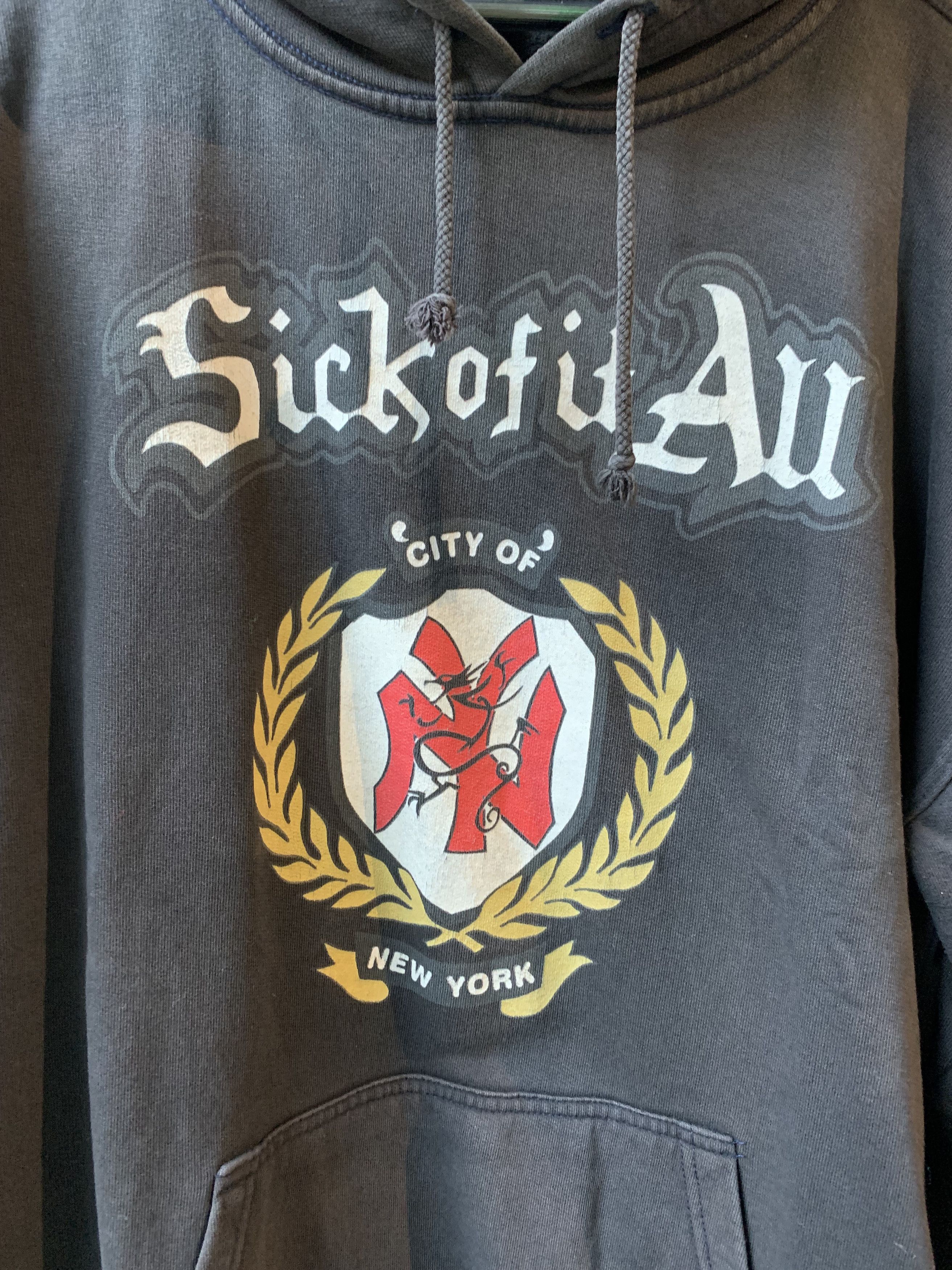 Vintage Vintage sick of it all NY Hoodie Size US XL / EU 56 / 4 - 2 Thumbnail