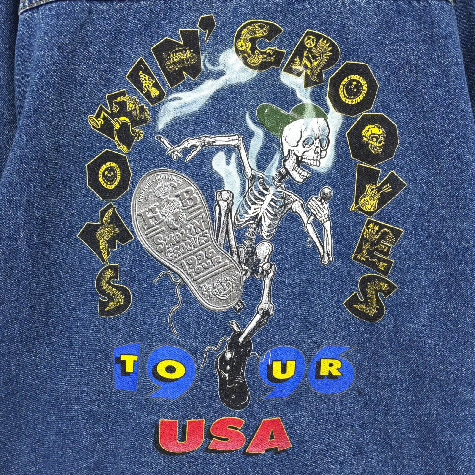 Vintage Smokin' Grooves 1996 Tour Denim Jacket Busta Rhymes RARE Size US XL / EU 56 / 4 - 2 Thumbnail