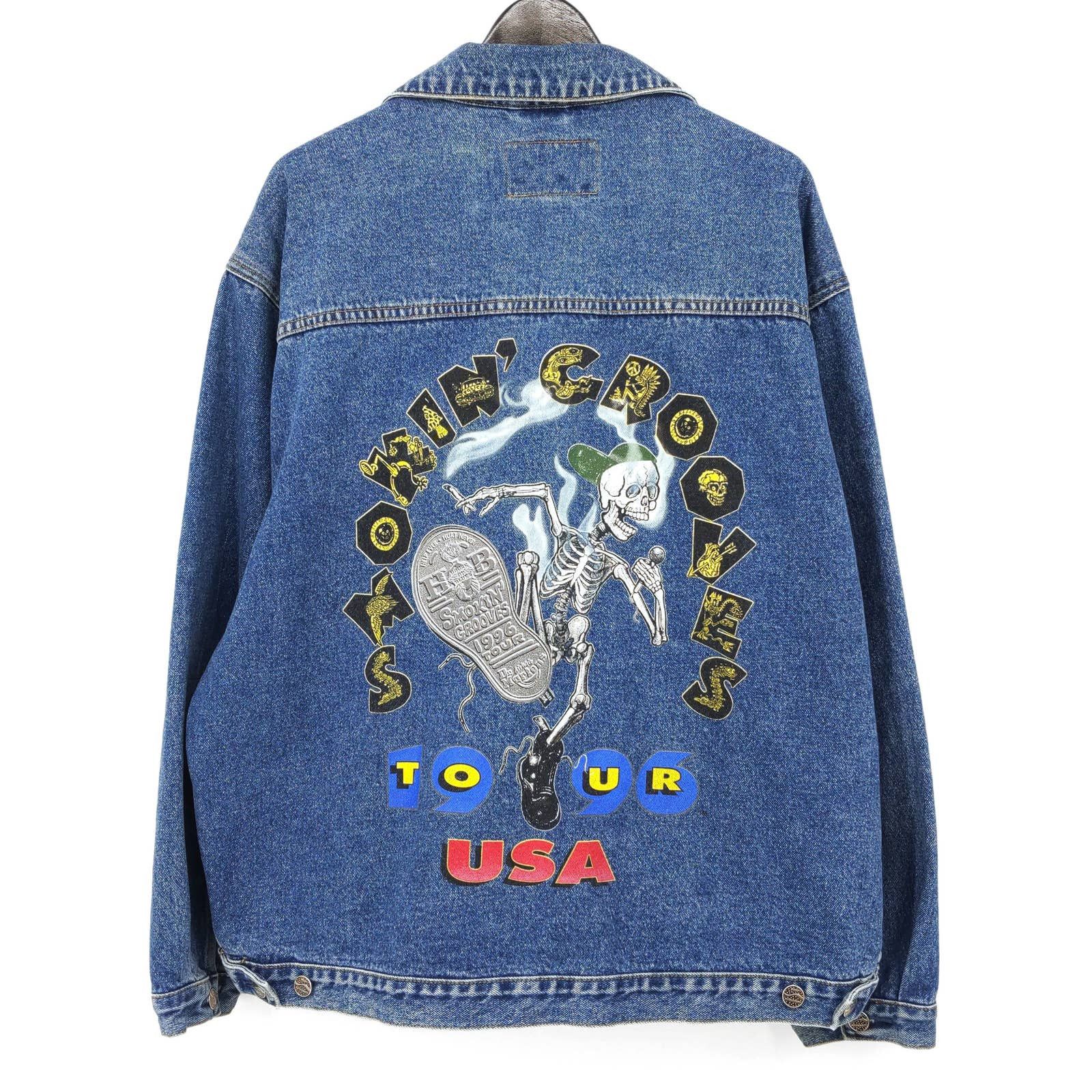 Vintage Smokin' Grooves 1996 Tour Denim Jacket Busta Rhymes RARE Size US XL / EU 56 / 4 - 1 Thumbnail