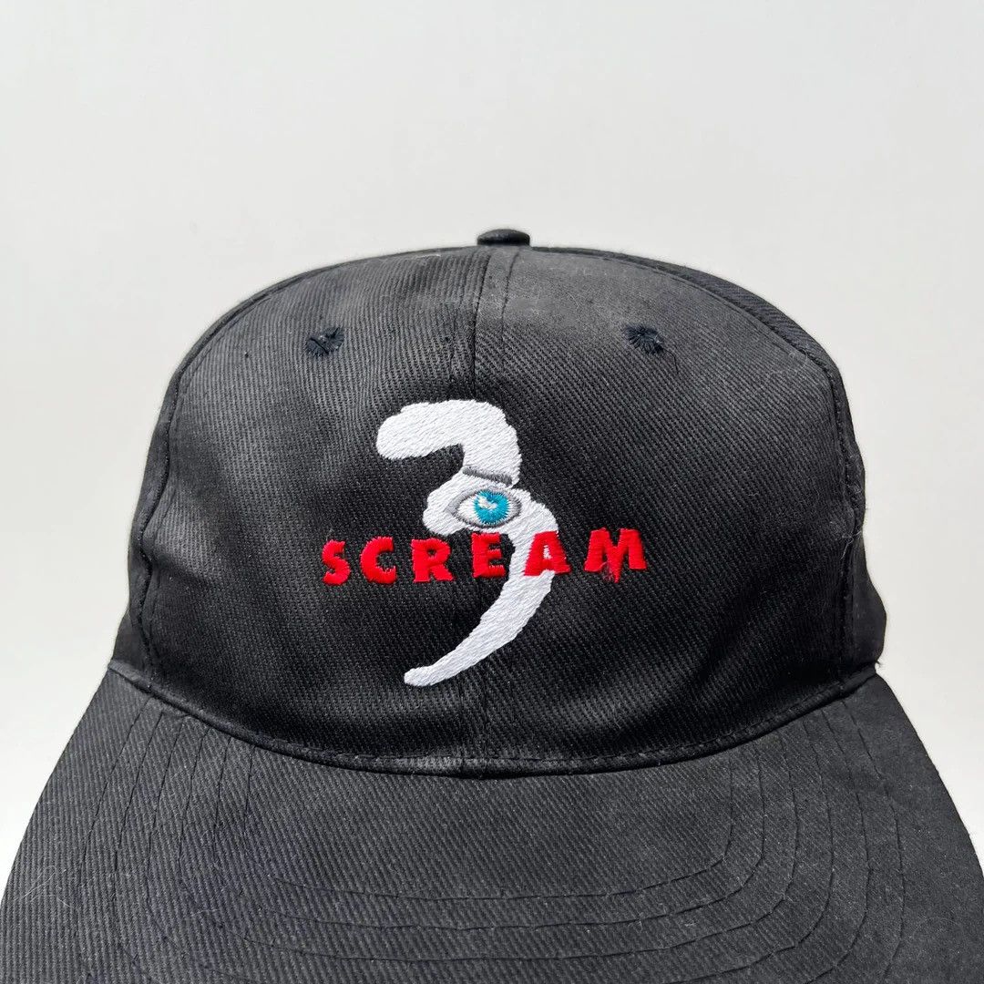 Vintage Scream 3 2000 Vintage Wes Craven Movie Horror Promo Cap Hat Size ONE SIZE - 2 Thumbnail