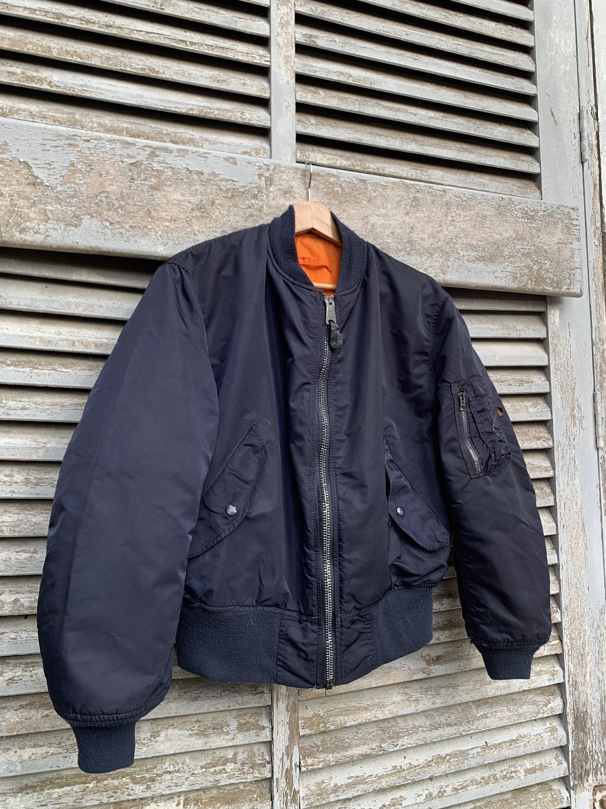 Alpha Industries 🪖Vintage Alpha Industries Embroidery Logo MA1 Bomber Jacket Size US M / EU 48-50 / 2 - 8 Thumbnail