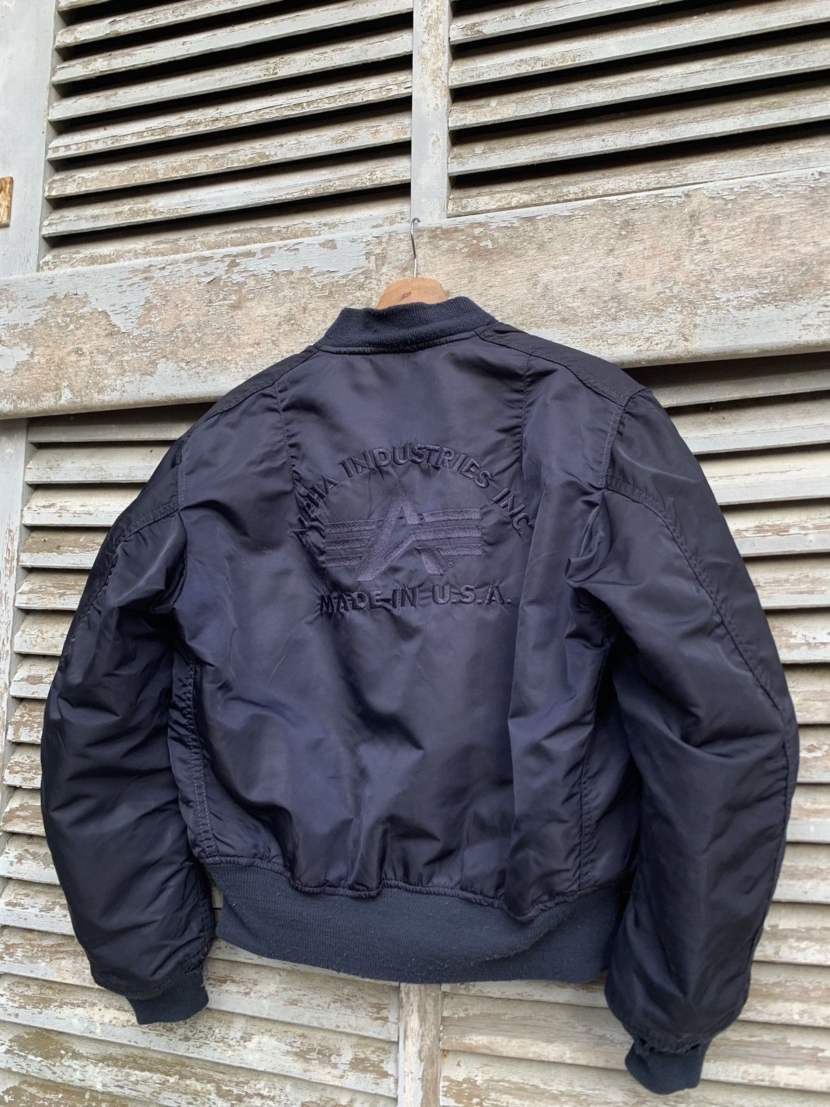 Alpha Industries 🪖Vintage Alpha Industries Embroidery Logo MA1 Bomber Jacket Size US M / EU 48-50 / 2 - 2 Thumbnail