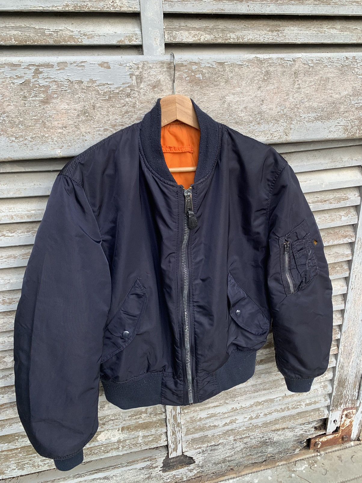 Alpha Industries 🪖Vintage Alpha Industries Embroidery Logo MA1 Bomber Jacket Size US M / EU 48-50 / 2 - 10 Thumbnail