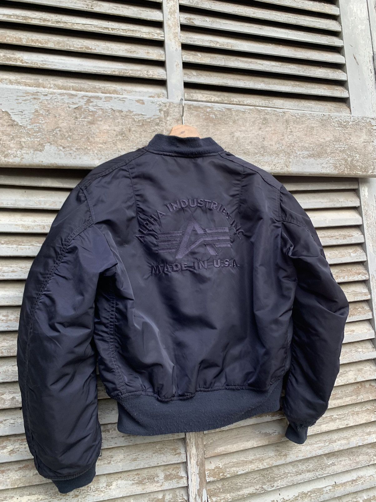 Alpha Industries 🪖Vintage Alpha Industries Embroidery Logo MA1 Bomber Jacket Size US M / EU 48-50 / 2 - 4 Thumbnail