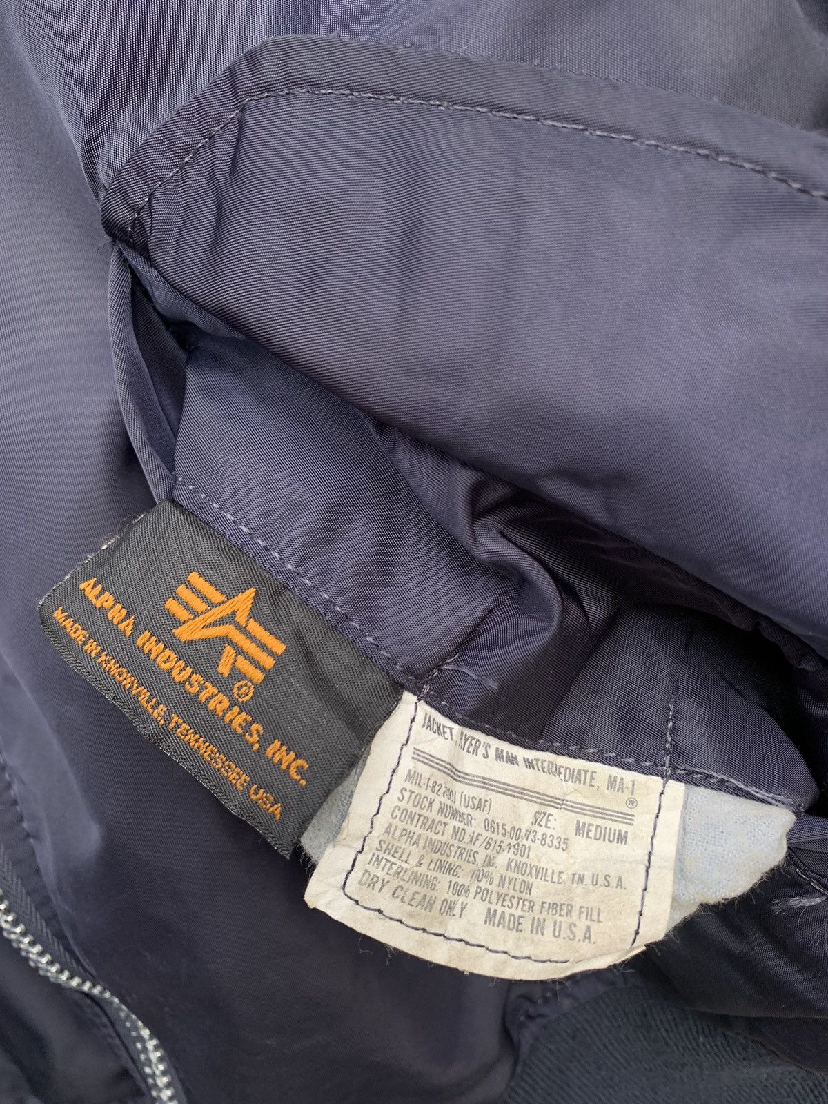 Alpha Industries 🪖Vintage Alpha Industries Embroidery Logo MA1 Bomber Jacket Size US M / EU 48-50 / 2 - 14 Thumbnail