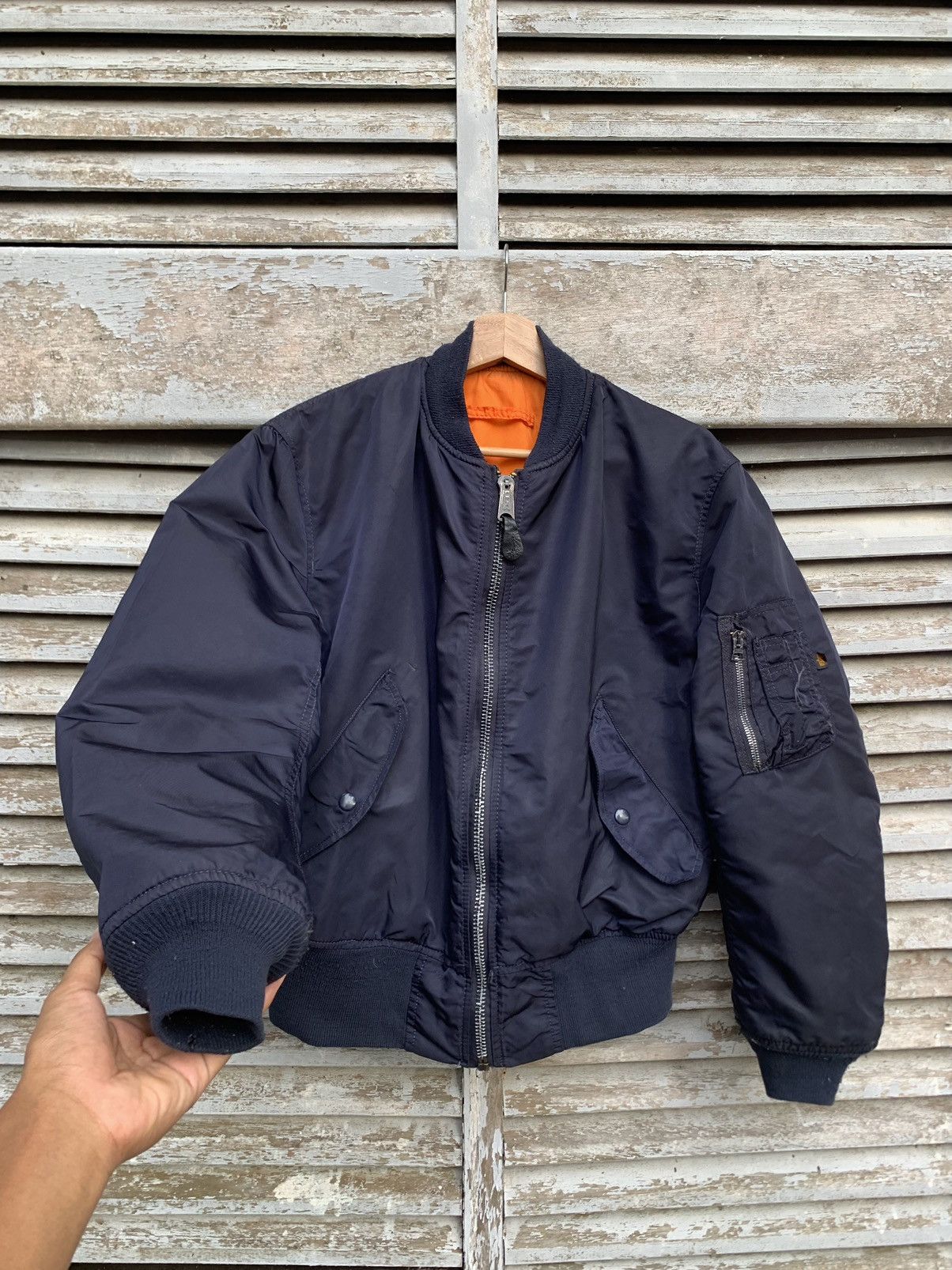 🪖Vintage Alpha Industries Embroidery Logo MA1 Bomber Jacket