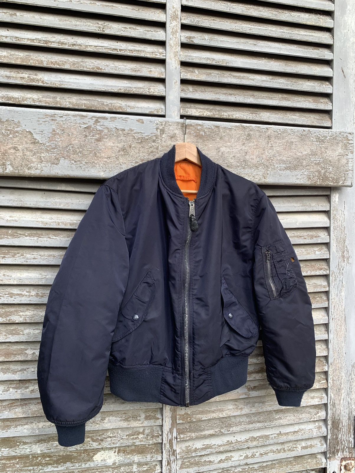 Alpha Industries 🪖Vintage Alpha Industries Embroidery Logo MA1 Bomber Jacket Size US M / EU 48-50 / 2 - 7 Thumbnail