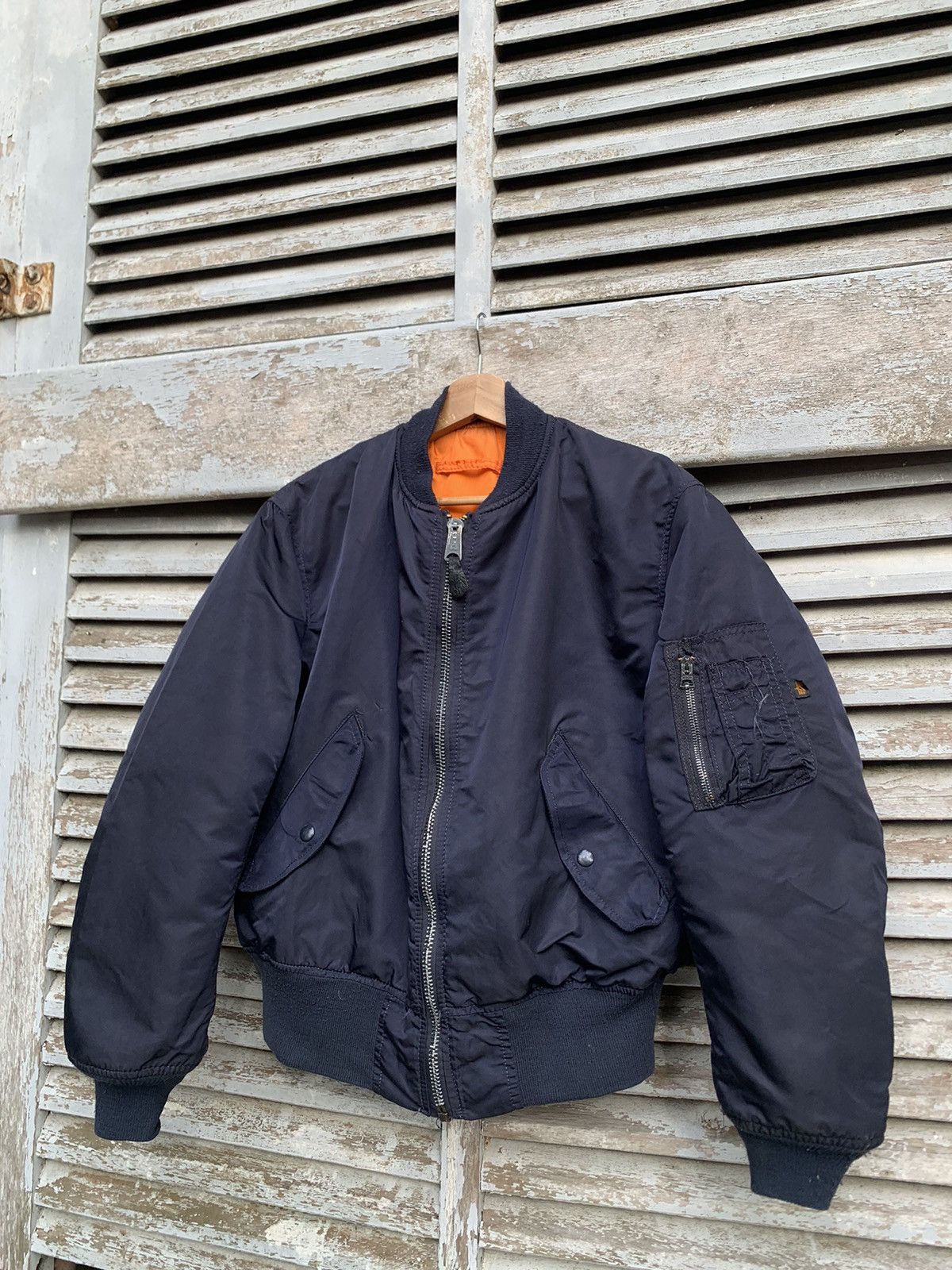 Alpha Industries 🪖Vintage Alpha Industries Embroidery Logo MA1 Bomber Jacket Size US M / EU 48-50 / 2 - 6 Thumbnail