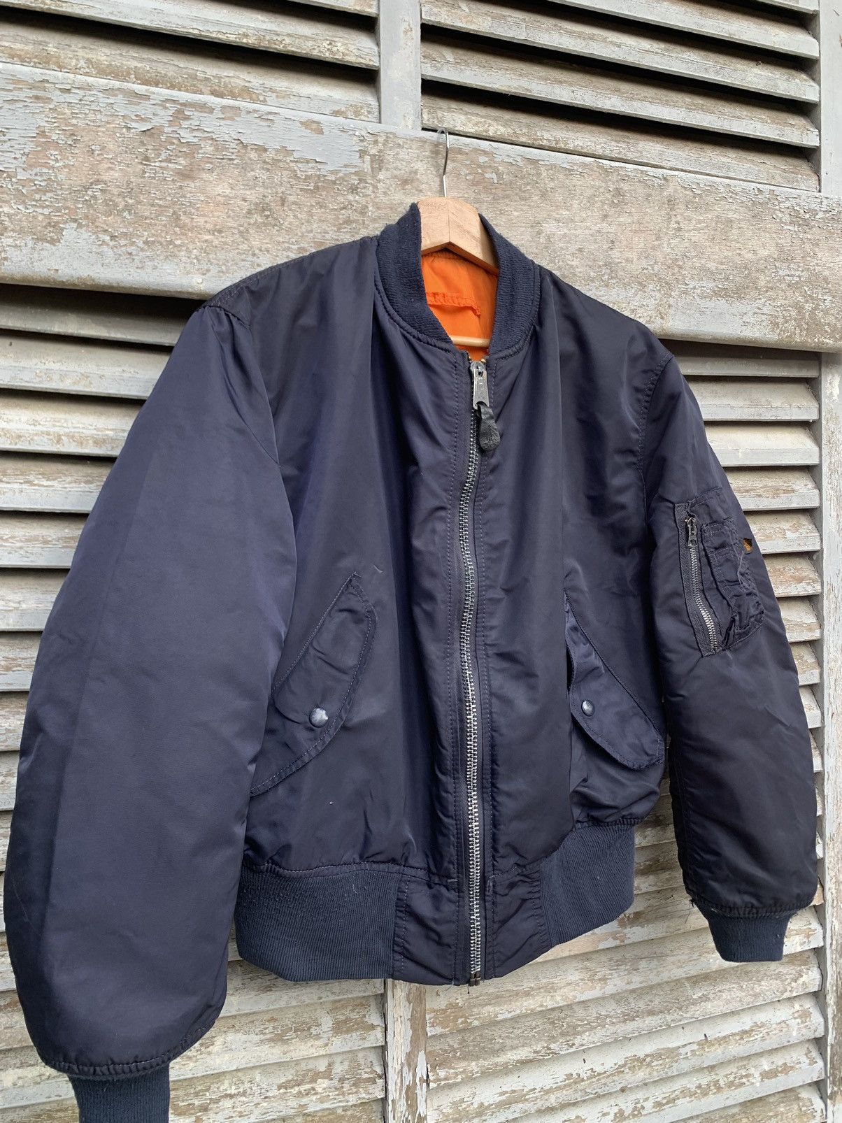 Alpha Industries 🪖Vintage Alpha Industries Embroidery Logo MA1 Bomber Jacket Size US M / EU 48-50 / 2 - 9 Thumbnail