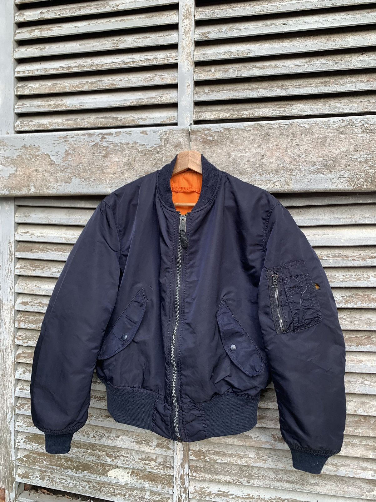 Alpha Industries 🪖Vintage Alpha Industries Embroidery Logo MA1 Bomber Jacket Size US M / EU 48-50 / 2 - 5 Thumbnail