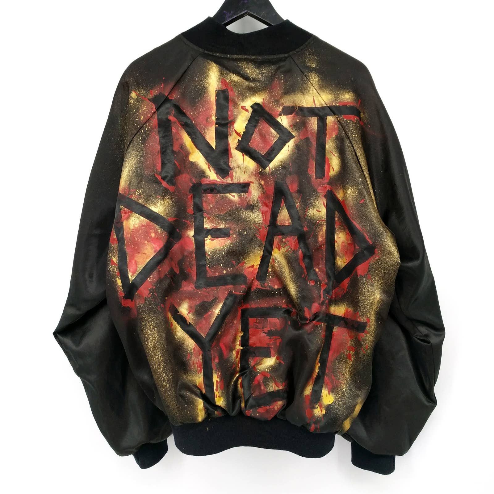 Vintage Vintage Swisher Sweets Custom Painted Not Dead Yet Jacket Size US XL / EU 56 / 4 - 1 Thumbnail