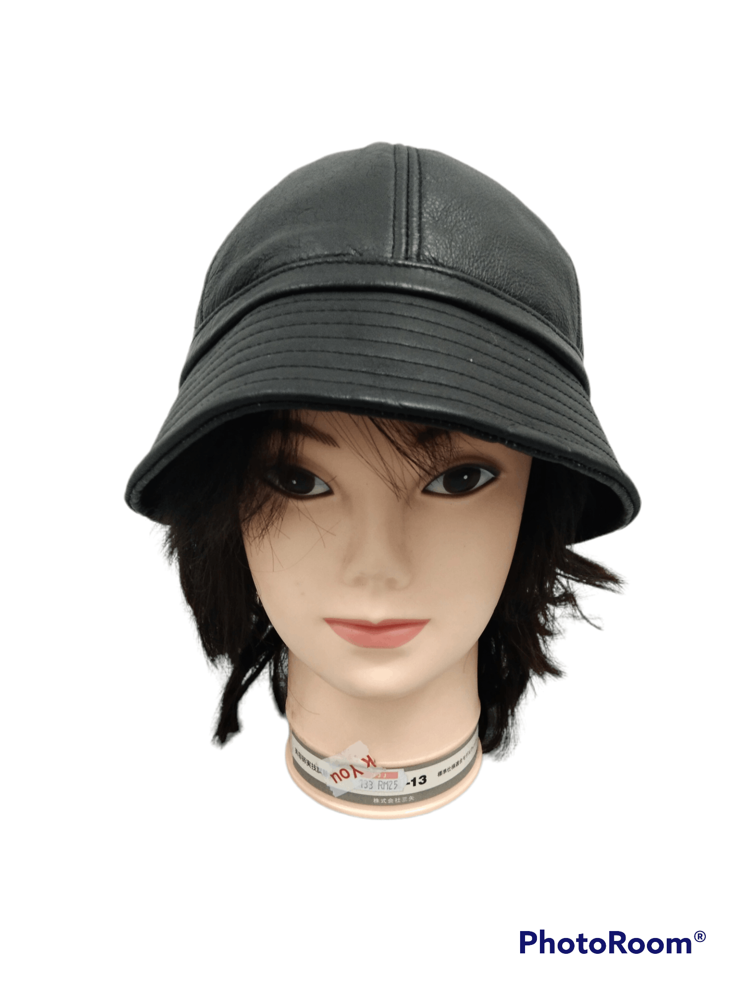 Leather UNBRAND LEATHER BUCKET HAT BLACK INSPIRED YOHJI YAMAMOTO Size ONE SIZE - 1 Thumbnail