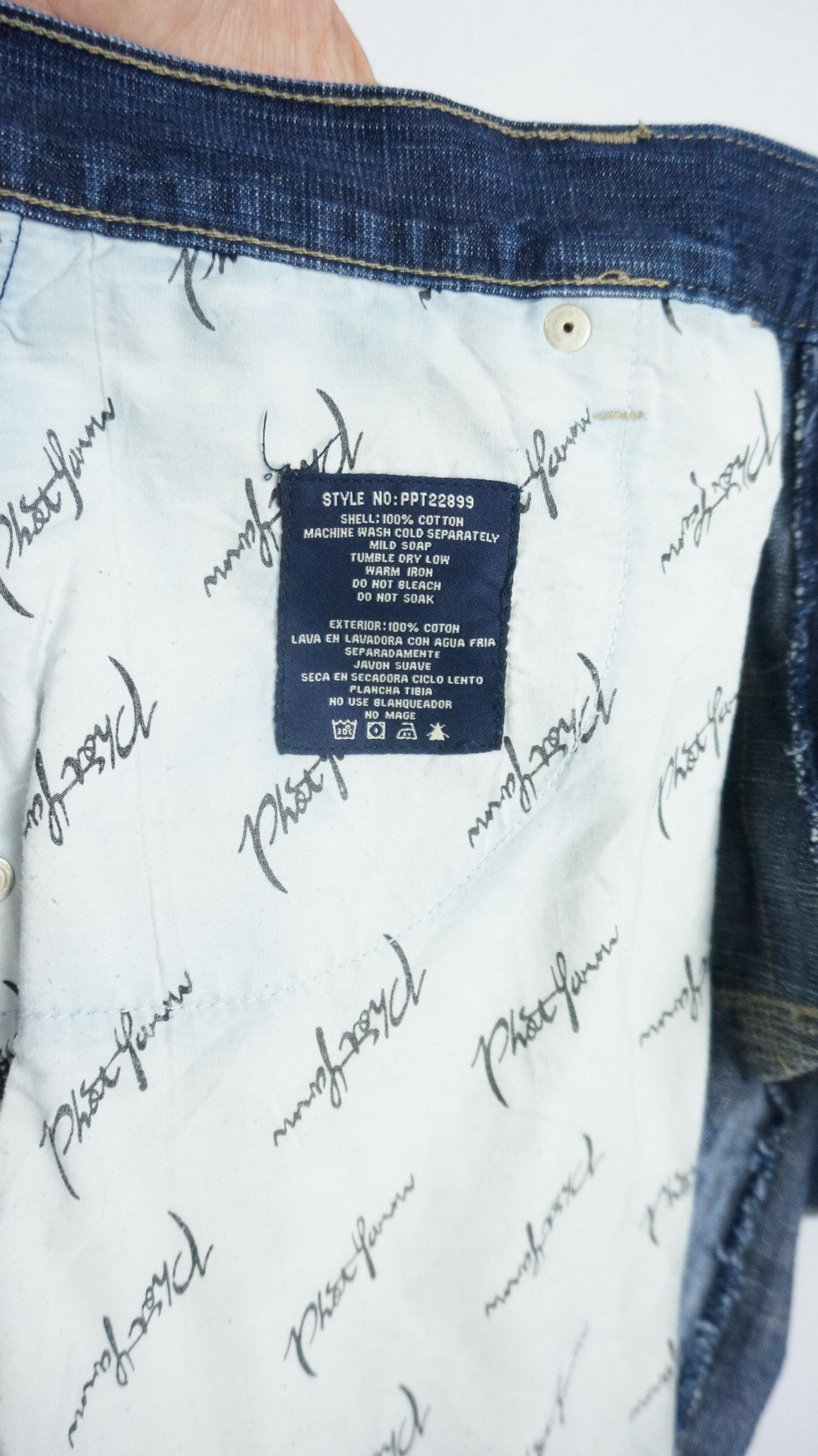 Phat Farm × Vintage DopeVtg 🔥 PHAT FARM 🔥 Baggy Patchwork Jeans Size US 36 / EU 52 - 22 Thumbnail
