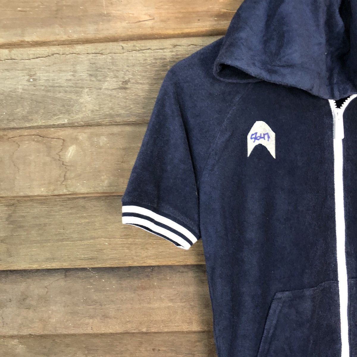 Nike × Vintage Nike vintage blue tag Dark Blue Hoodie #5647 Size S / US 4 / IT 40 - 4 Thumbnail