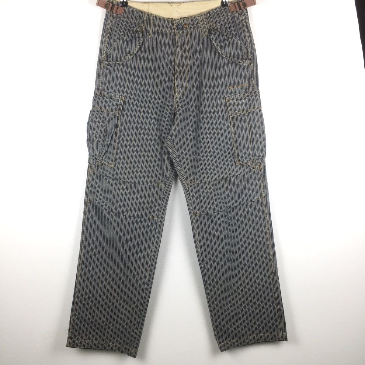 Japanese Brand Vism outfitter wabash stripe cargo pants multiple pocket Size US 31 - 2 Thumbnail