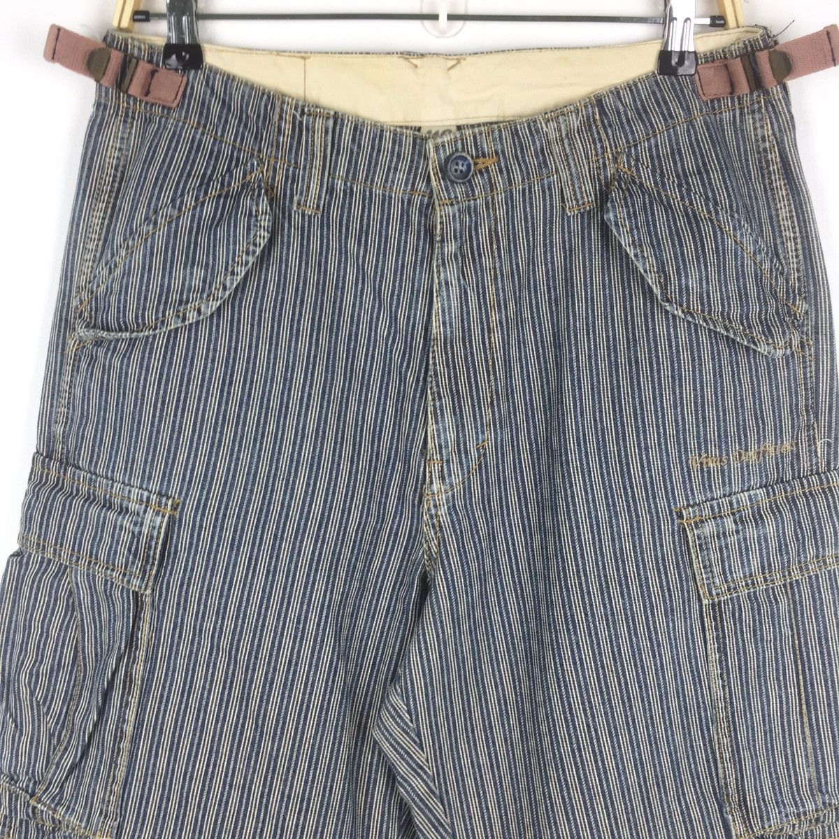 Japanese Brand Vism outfitter wabash stripe cargo pants multiple pocket Size US 31 - 4 Thumbnail