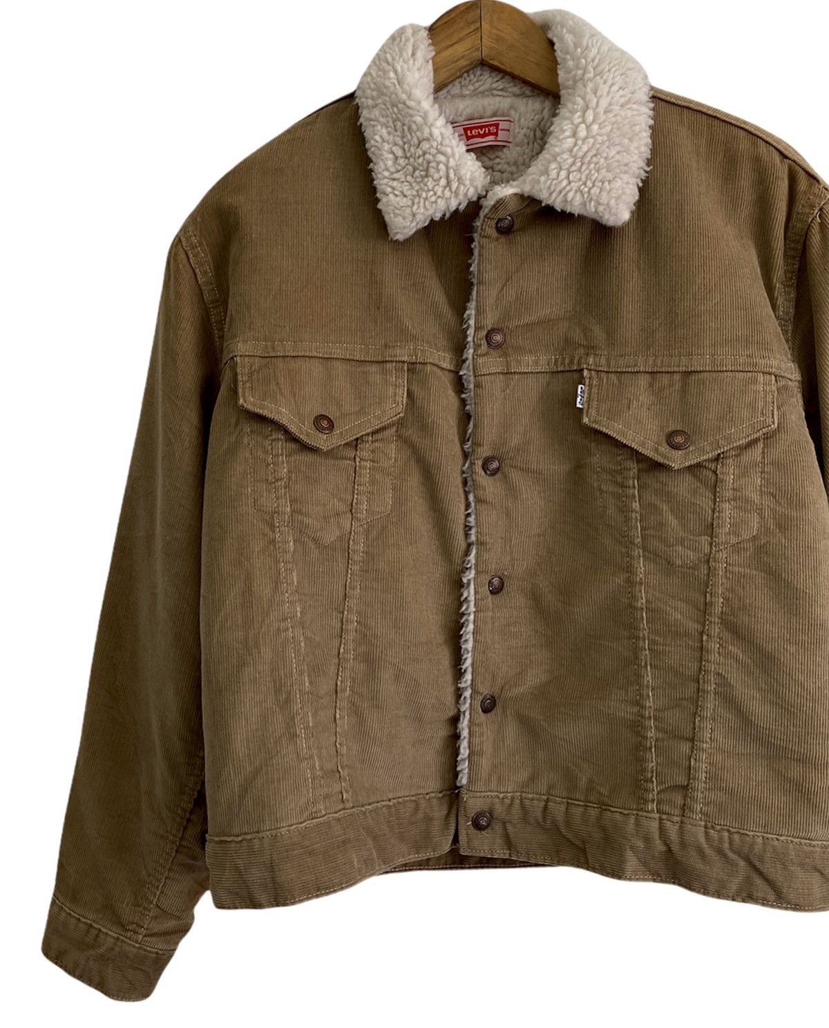 Levi's 🔥Levi’s LVC Shearling Corduroy Trucker Western Jacke Size US S / EU 44-46 / 1 - 4 Thumbnail