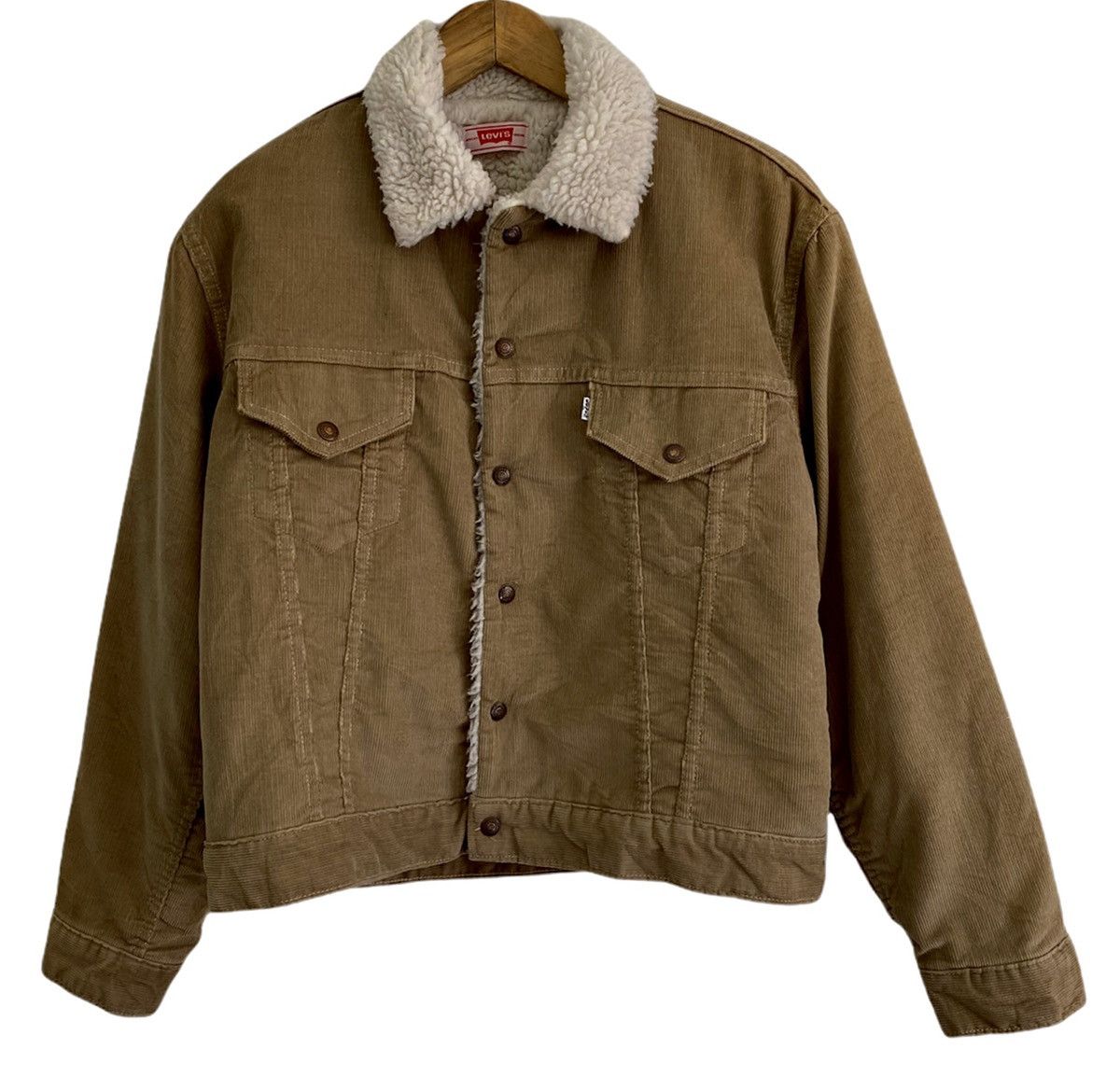 Levi's 🔥Levi’s LVC Shearling Corduroy Trucker Western Jacke Size US S / EU 44-46 / 1 - 1 Thumbnail