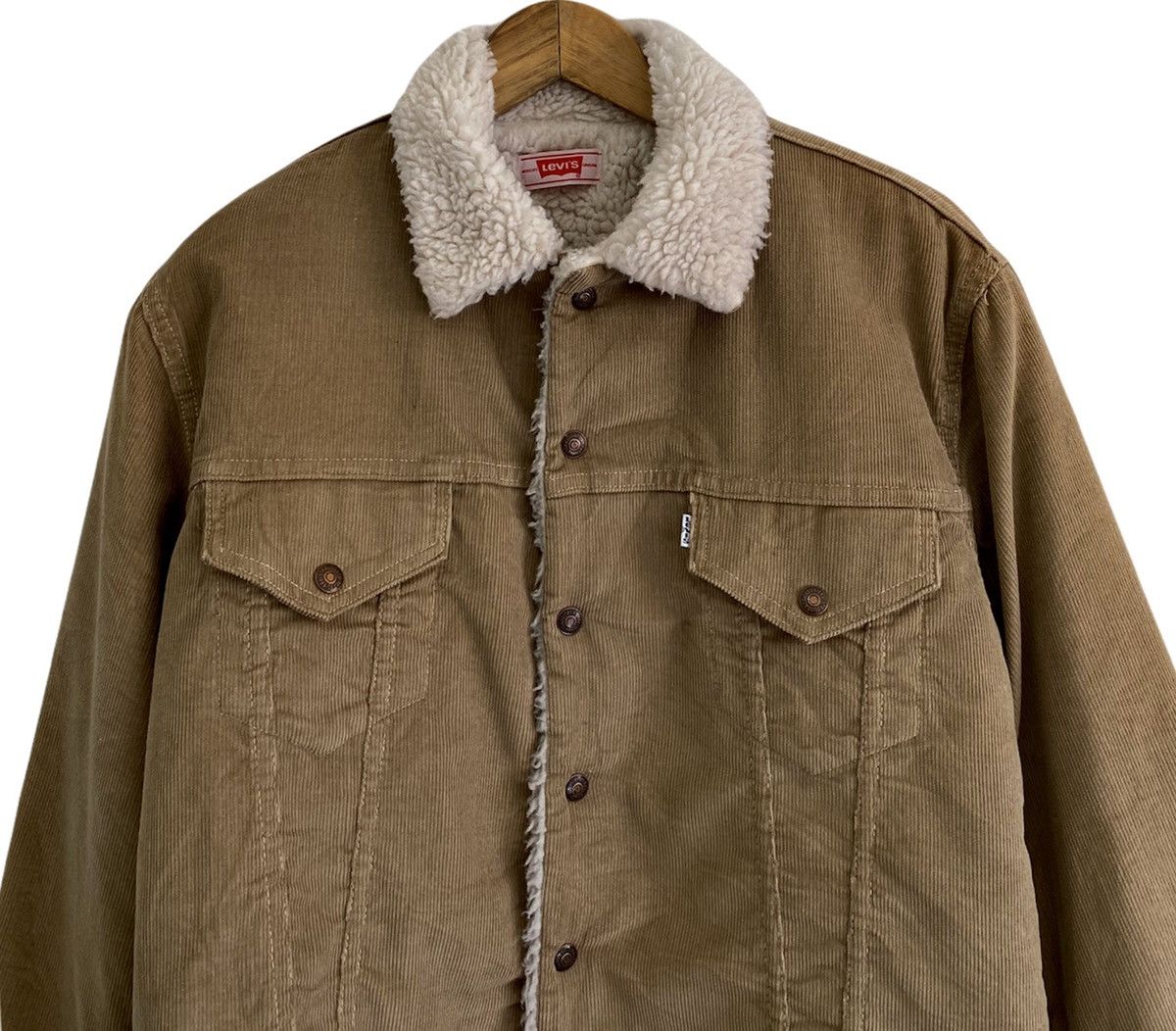 Levi's 🔥Levi’s LVC Shearling Corduroy Trucker Western Jacke Size US S / EU 44-46 / 1 - 2 Thumbnail