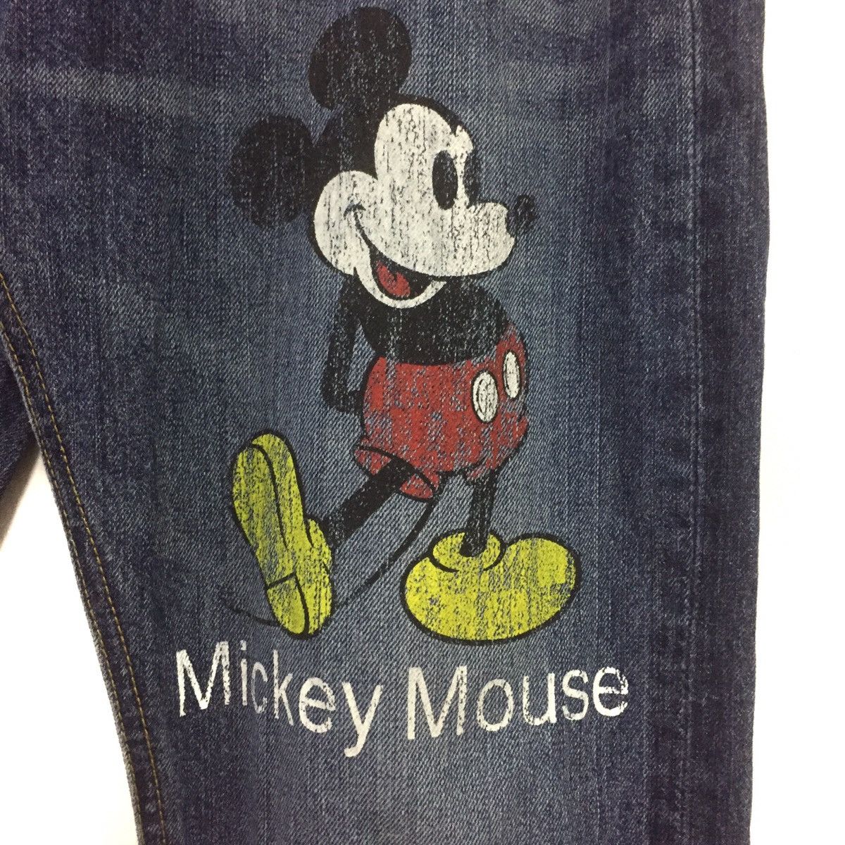 Disney Rare jeans mickey mouse print vintage style Size US 32 / EU 48 - 5 Thumbnail