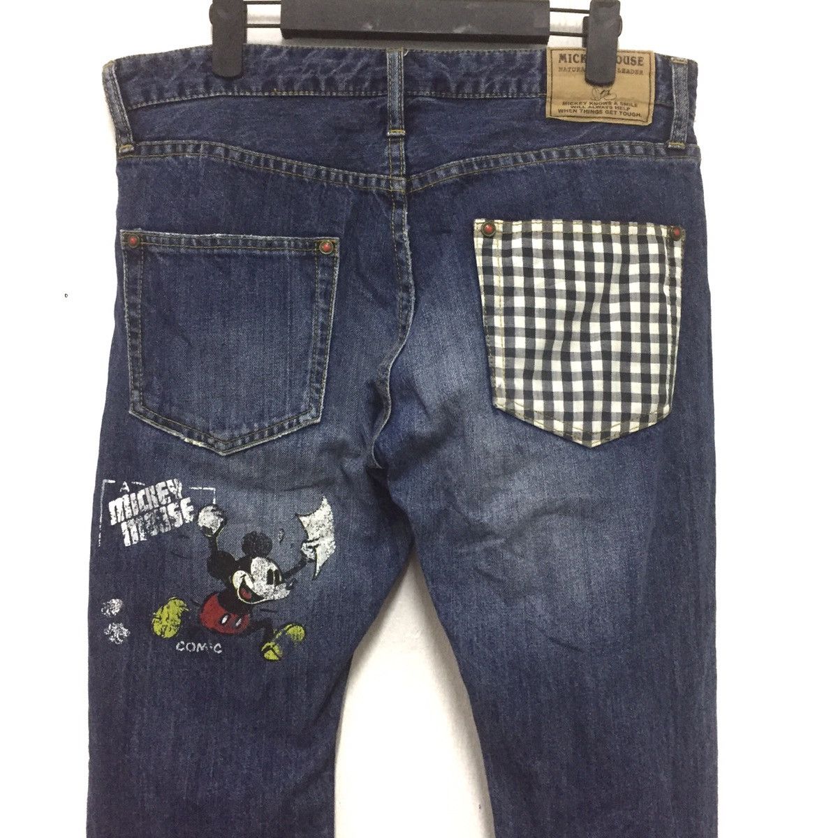 Disney Rare jeans mickey mouse print vintage style Size US 32 / EU 48 - 8 Thumbnail