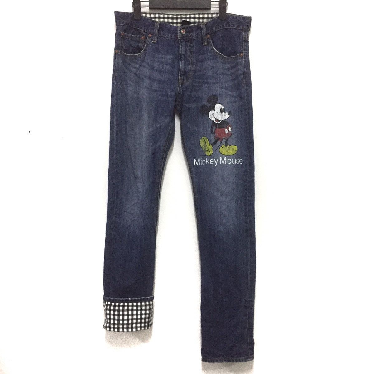 Disney Rare jeans mickey mouse print vintage style Size US 32 / EU 48 - 1 Thumbnail