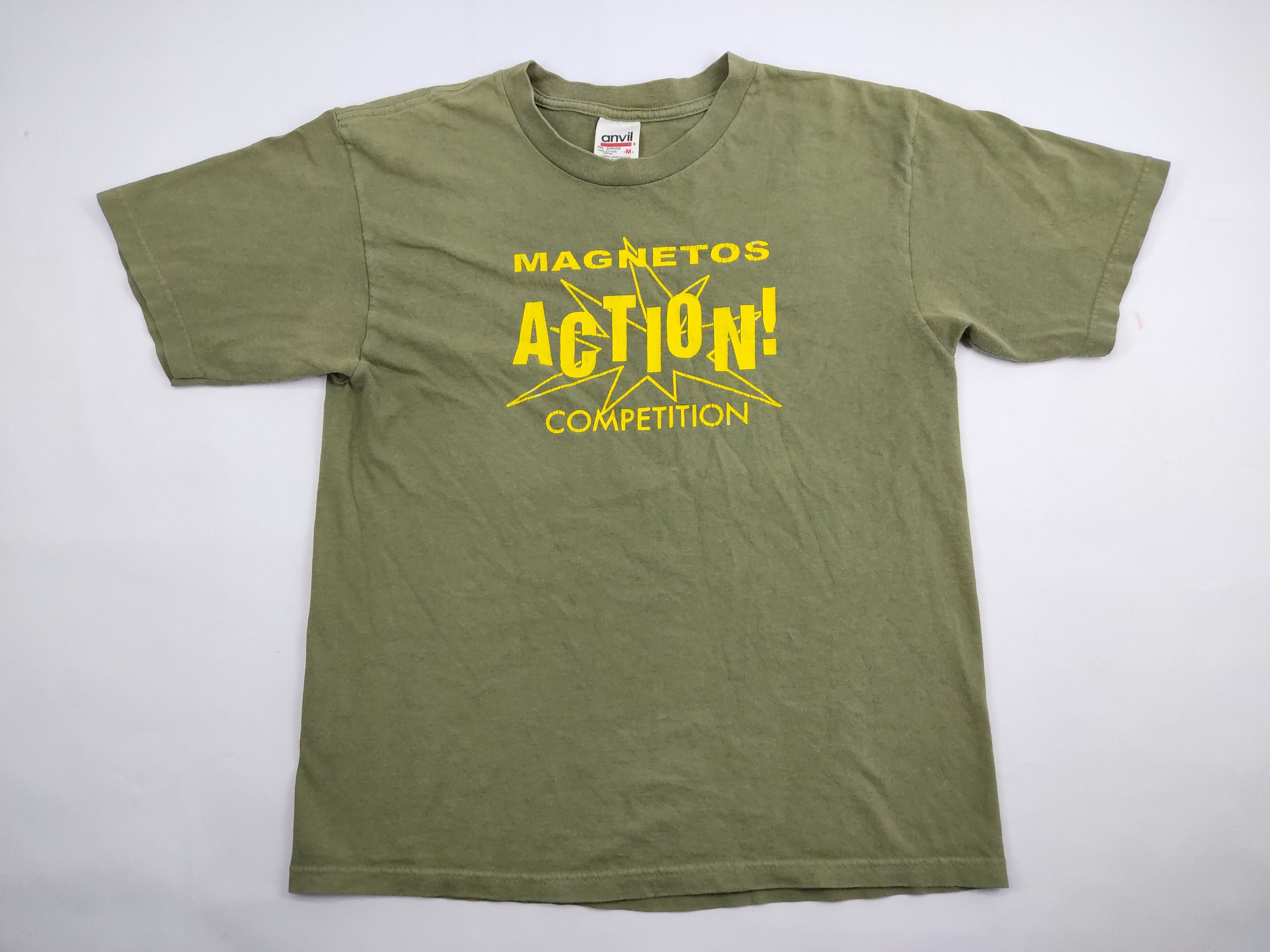 Anvil Vintage 90s Anvil USA Magnetos Competition Event Tee Size S / US 4 / IT 40 - 1 Thumbnail