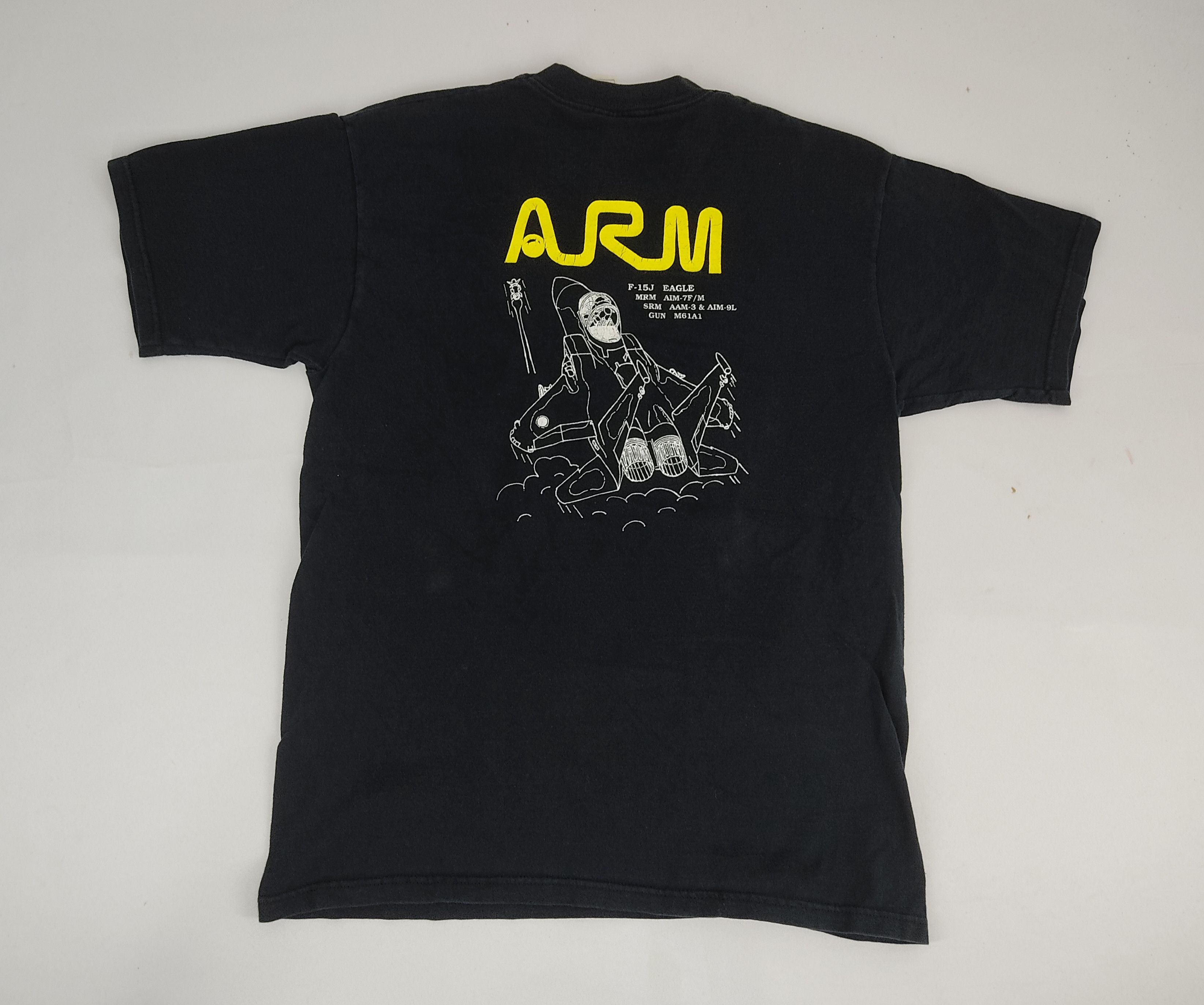 Vintage Vintage 90s Armament ARM F15J Eagle Printed Tee Size US M / EU 48-50 / 2 - 1 Thumbnail
