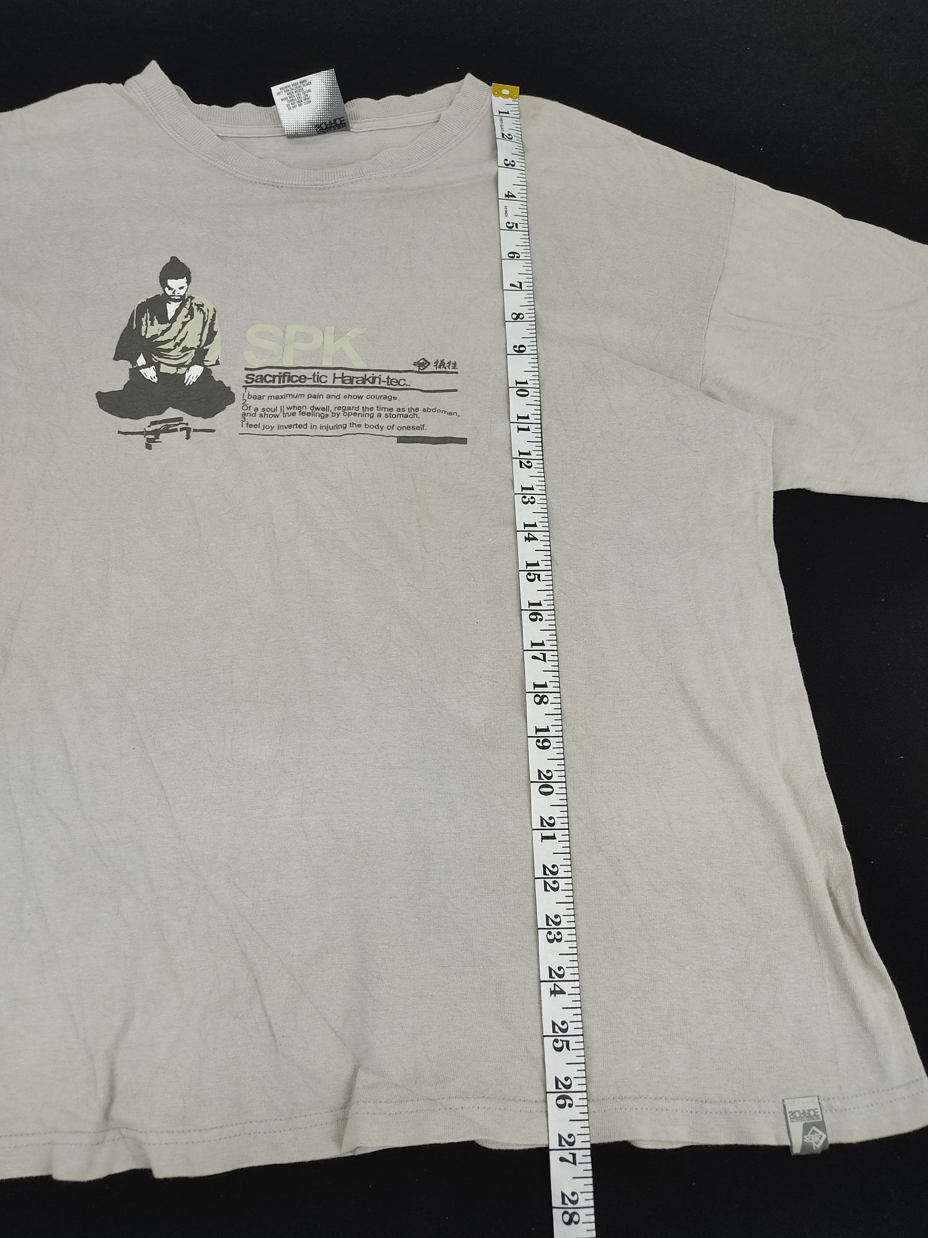 Japanese Brand Sacrifice Of Essential Subject Harakiri SPK Tee Size US L / EU 52-54 / 3 - 8 Thumbnail