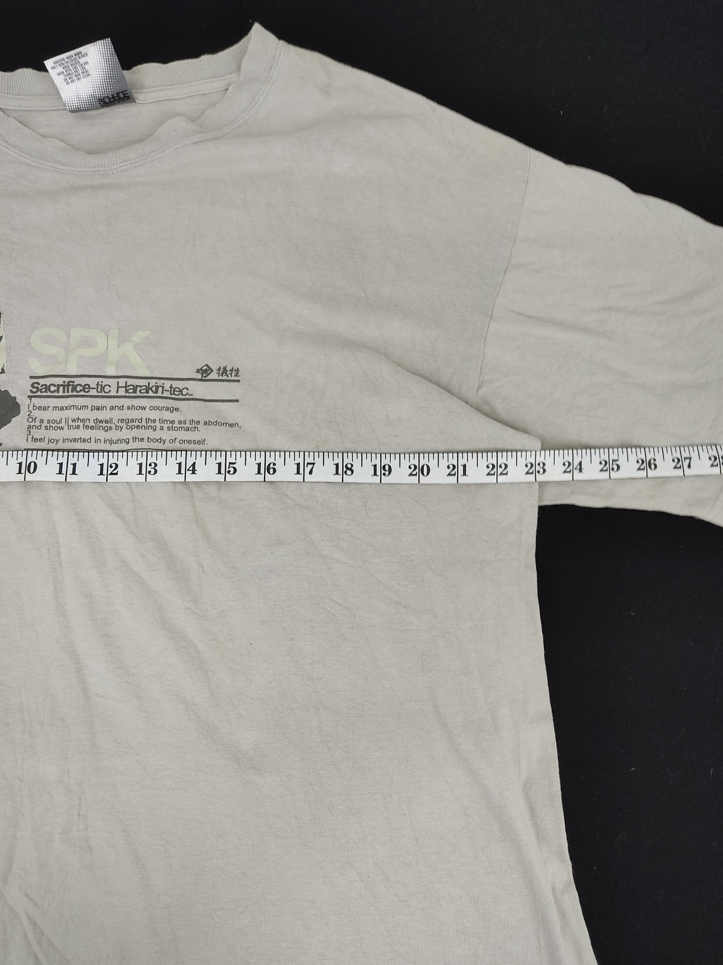 Japanese Brand Sacrifice Of Essential Subject Harakiri SPK Tee Size US L / EU 52-54 / 3 - 9 Thumbnail