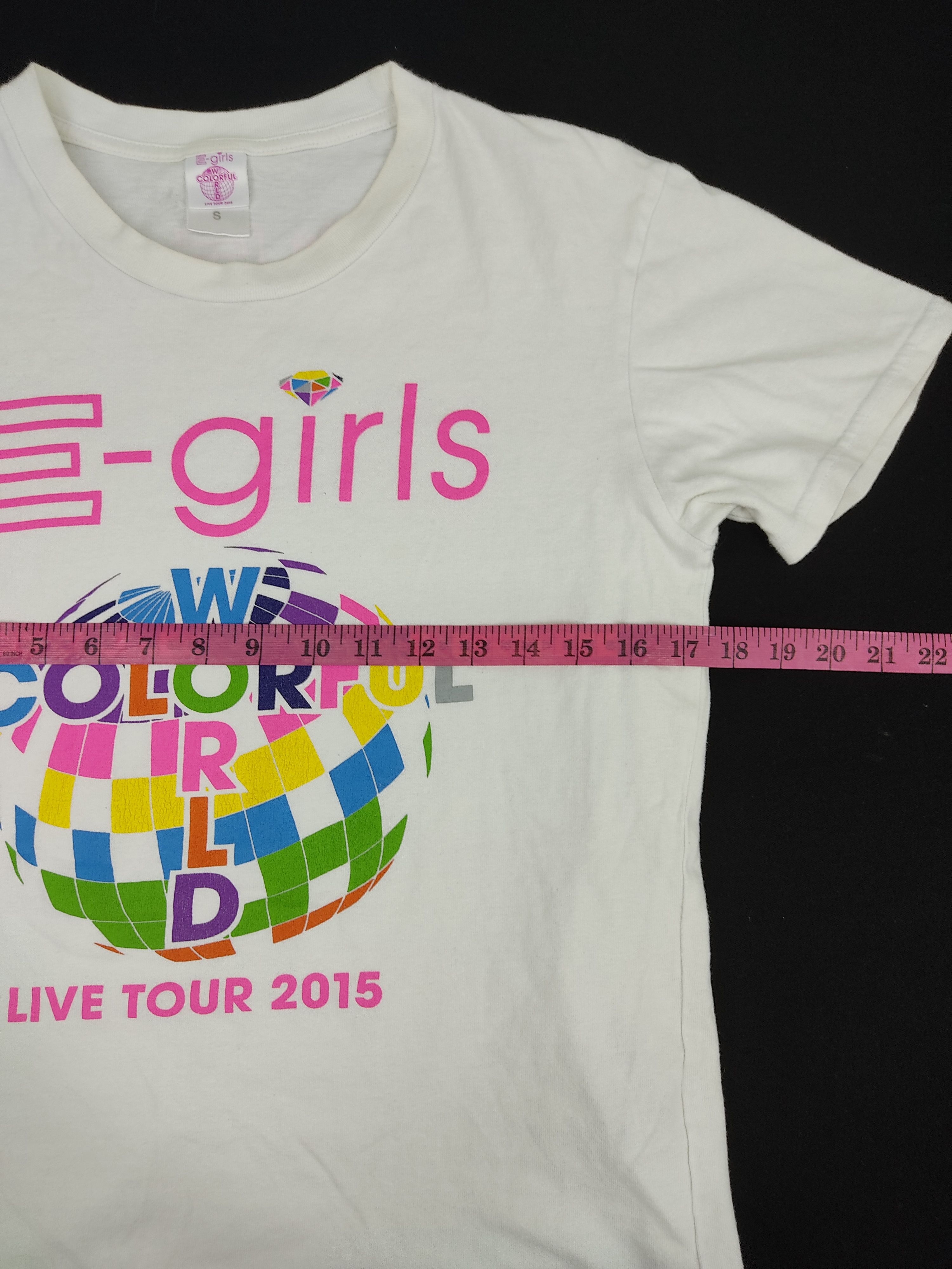 Band Tees E Girl Colourful World Tour 2015 Japanese Pop Artist Size S / US 4 / IT 40 - 4 Thumbnail