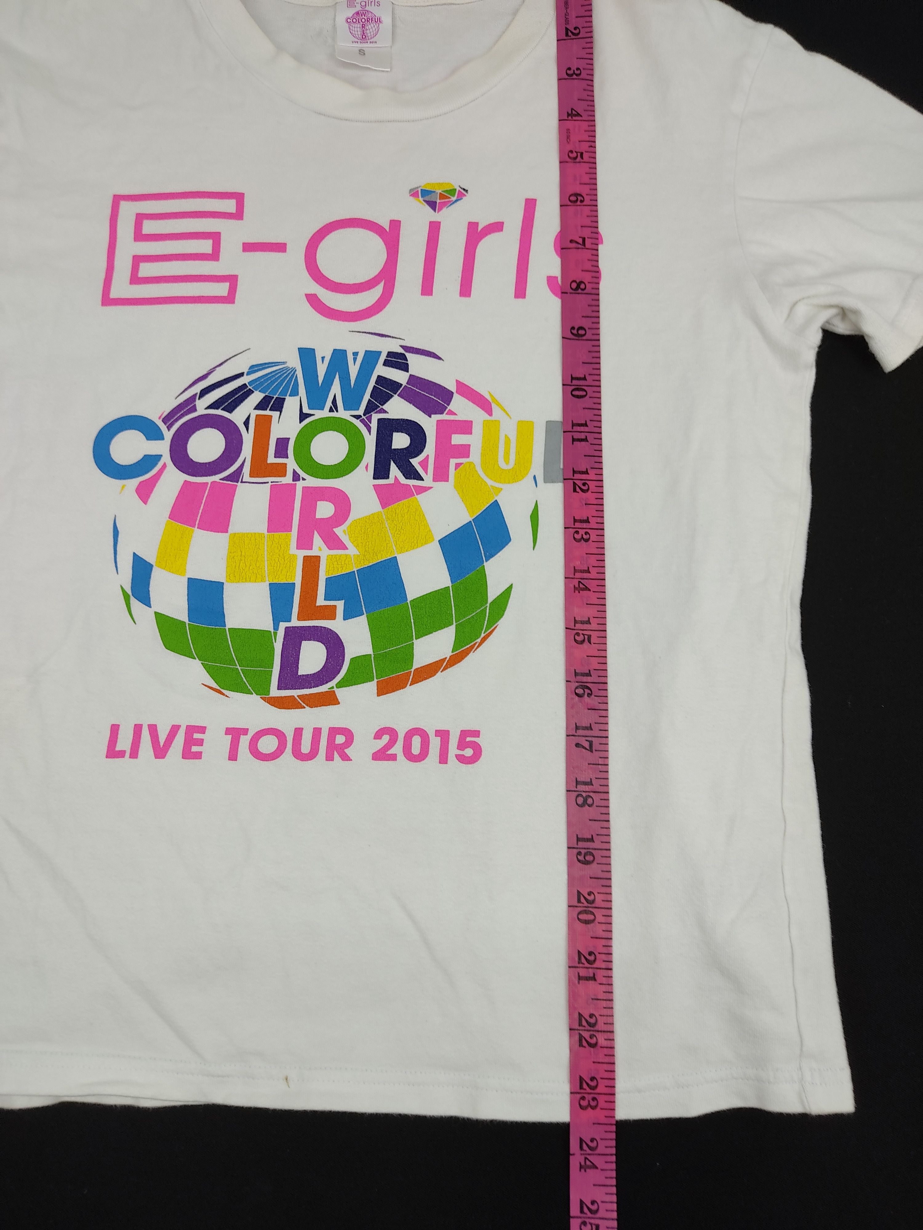 Band Tees E Girl Colourful World Tour 2015 Japanese Pop Artist Size S / US 4 / IT 40 - 5 Thumbnail