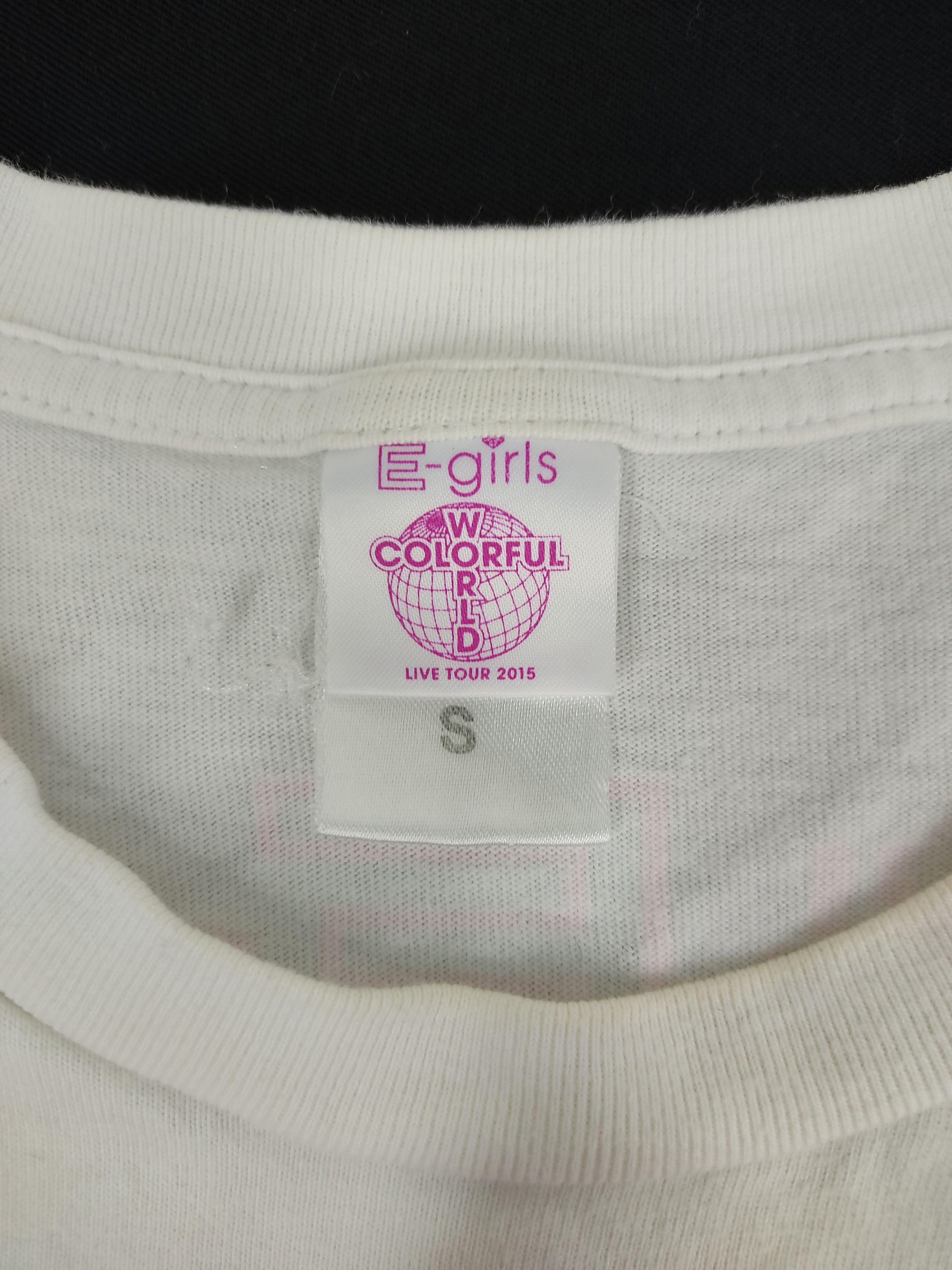 Band Tees E Girl Colourful World Tour 2015 Japanese Pop Artist Size S / US 4 / IT 40 - 6 Thumbnail