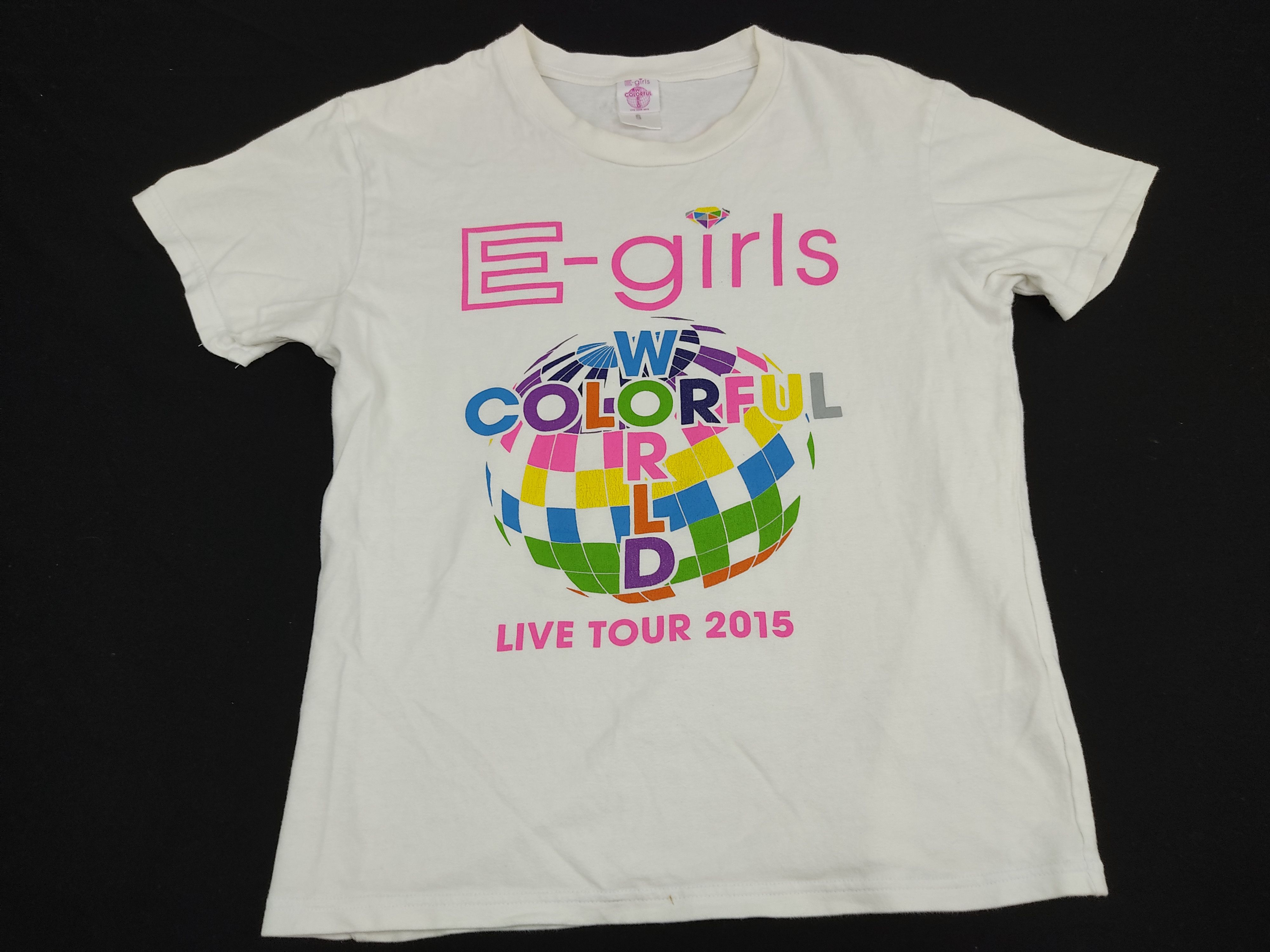 Band Tees E Girl Colourful World Tour 2015 Japanese Pop Artist Size S / US 4 / IT 40 - 1 Thumbnail