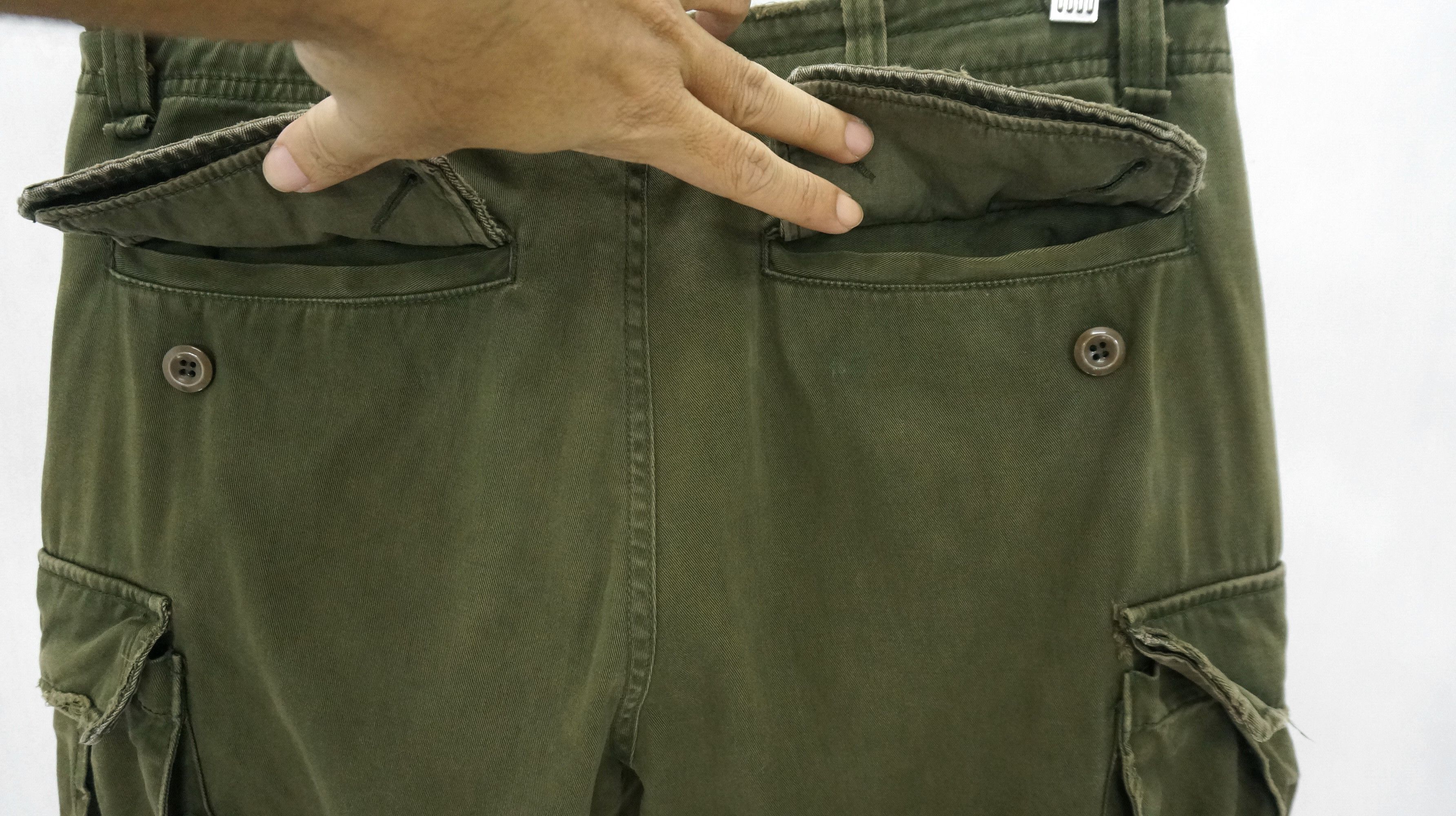 Japanese Brand VTG 🔥 MANGROVE Japan Distressed Tactical Bondage Cargo Pant Size US 31 - 10 Thumbnail