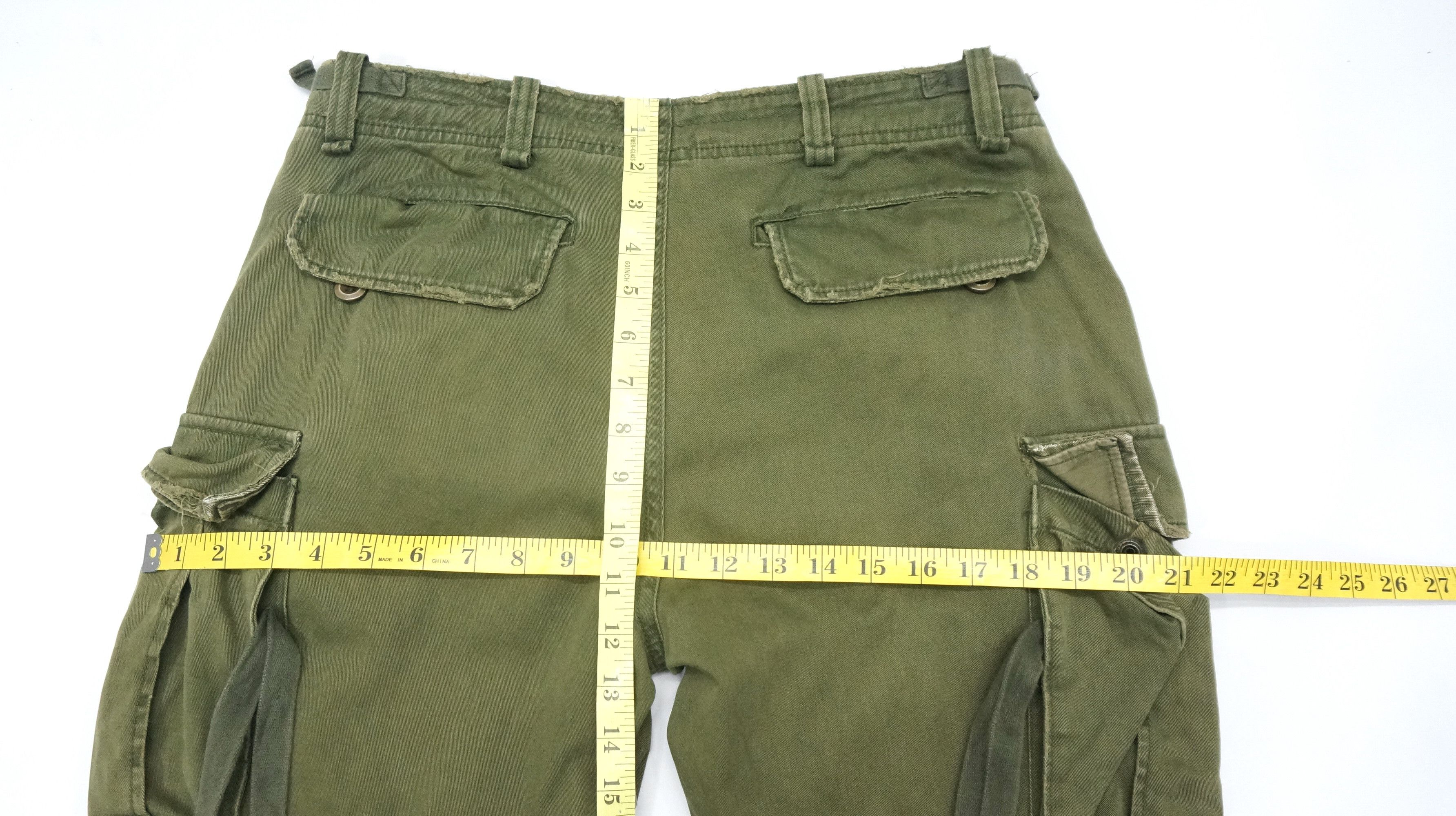Japanese Brand VTG 🔥 MANGROVE Japan Distressed Tactical Bondage Cargo Pant Size US 31 - 17 Thumbnail