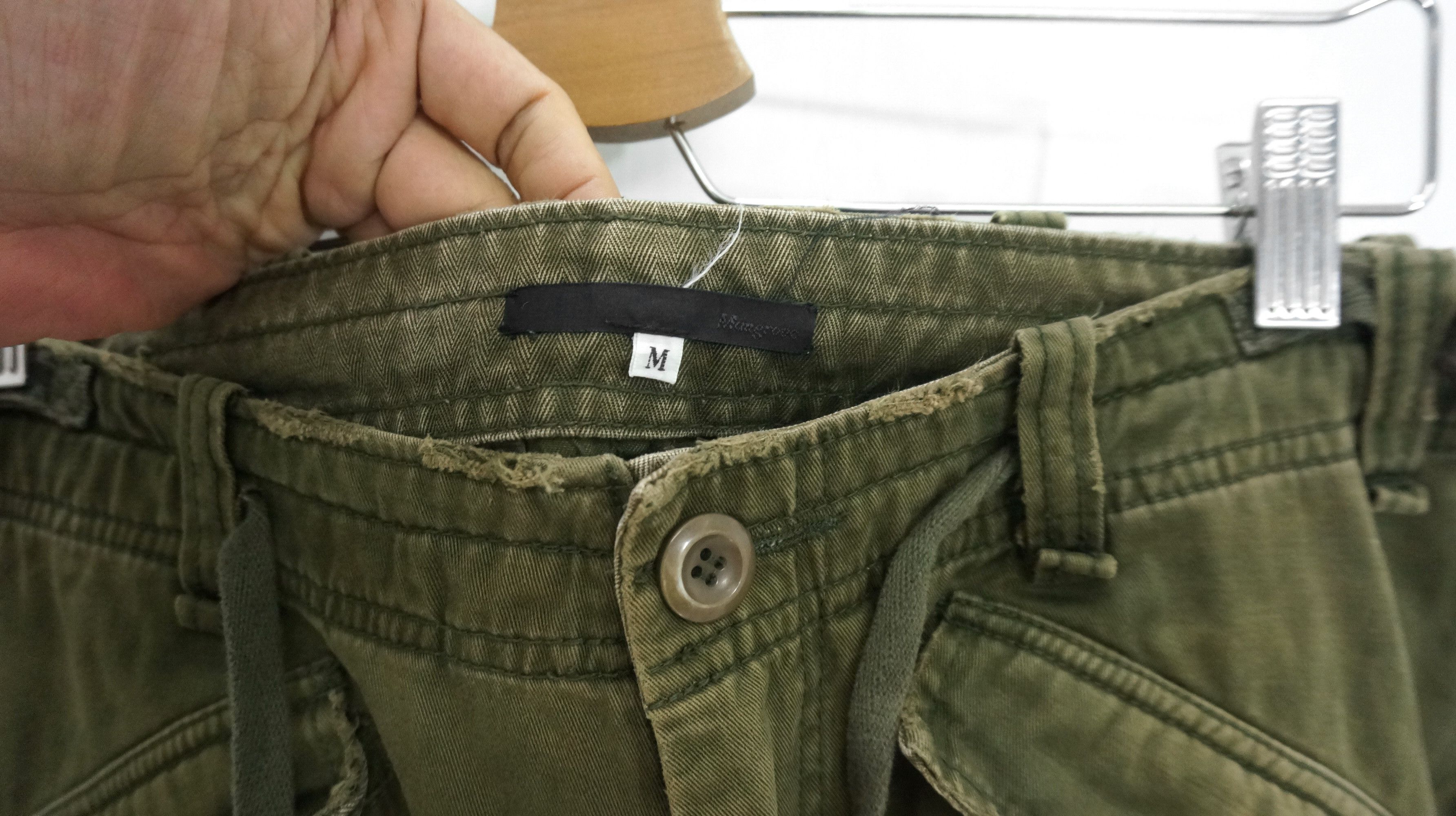 Japanese Brand VTG 🔥 MANGROVE Japan Distressed Tactical Bondage Cargo Pant Size US 31 - 9 Thumbnail