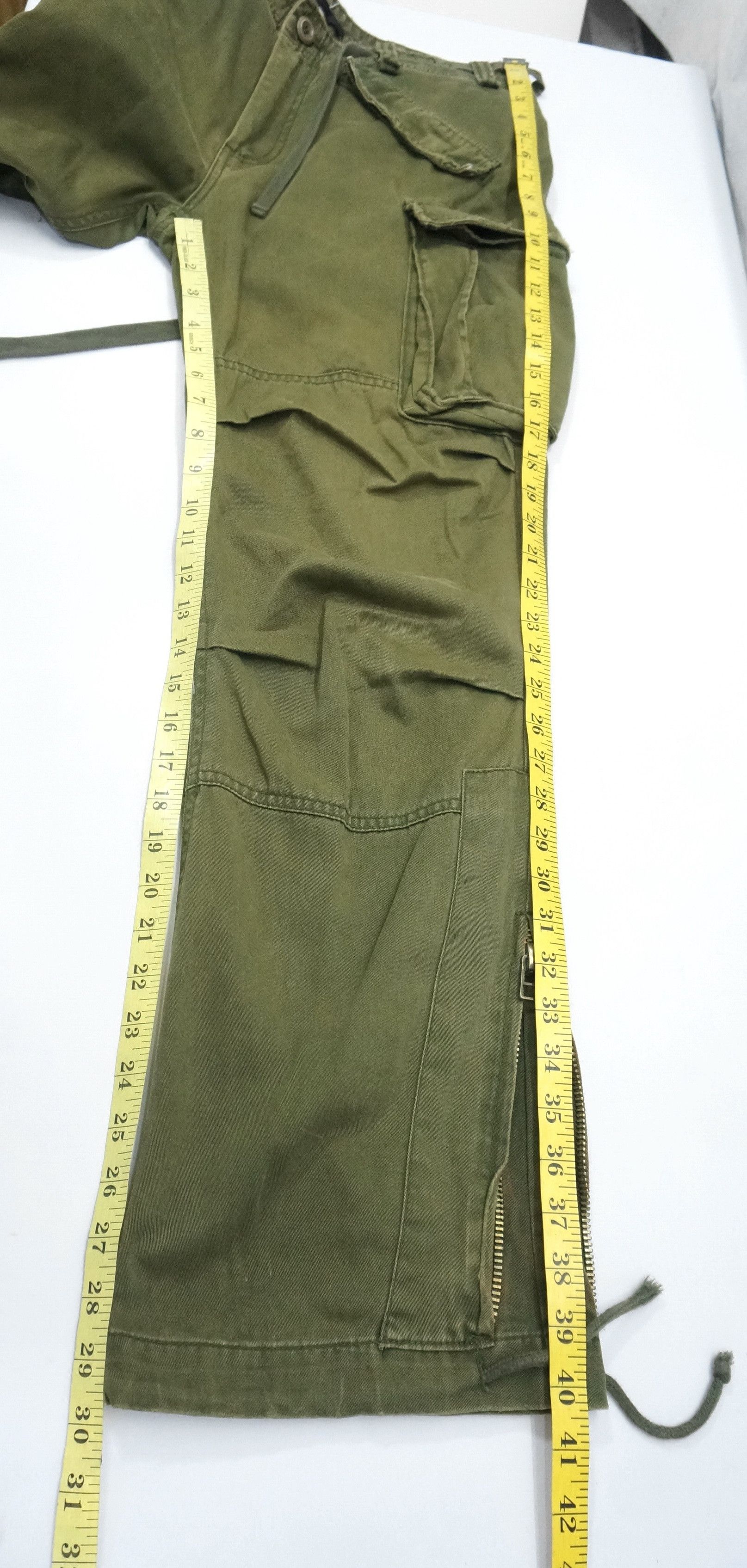 Japanese Brand VTG 🔥 MANGROVE Japan Distressed Tactical Bondage Cargo Pant Size US 31 - 14 Thumbnail