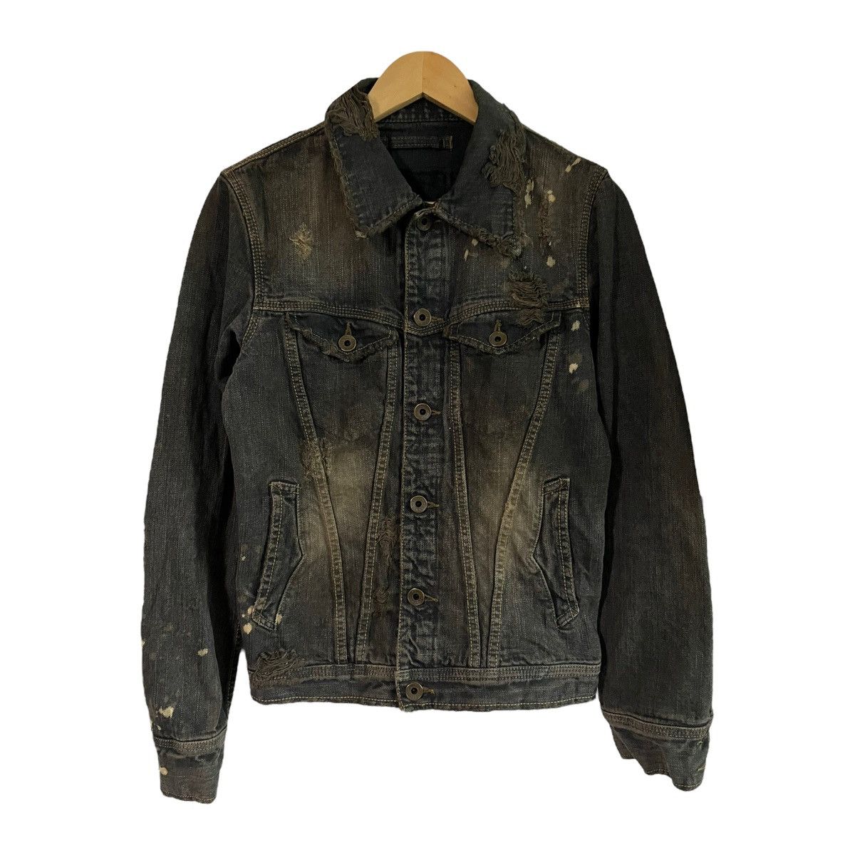 Vintage Goa Distressed Style Denim Jacket