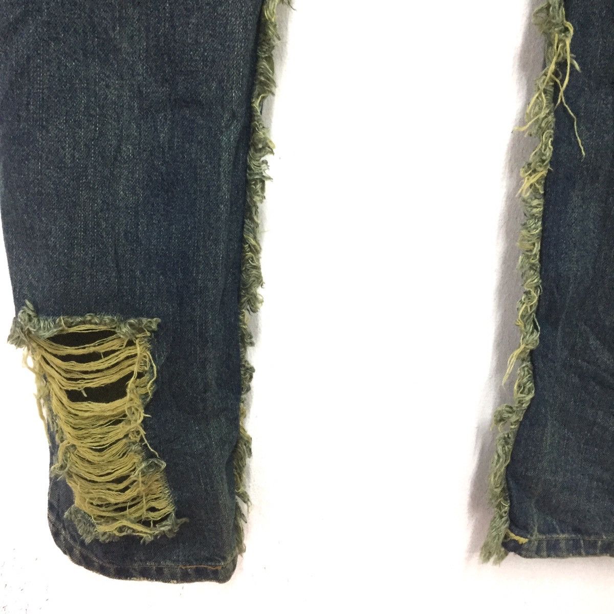 Japanese Brand Distressed / patchwork jeans rare design like kapital Size US 32 / EU 48 - 9 Thumbnail
