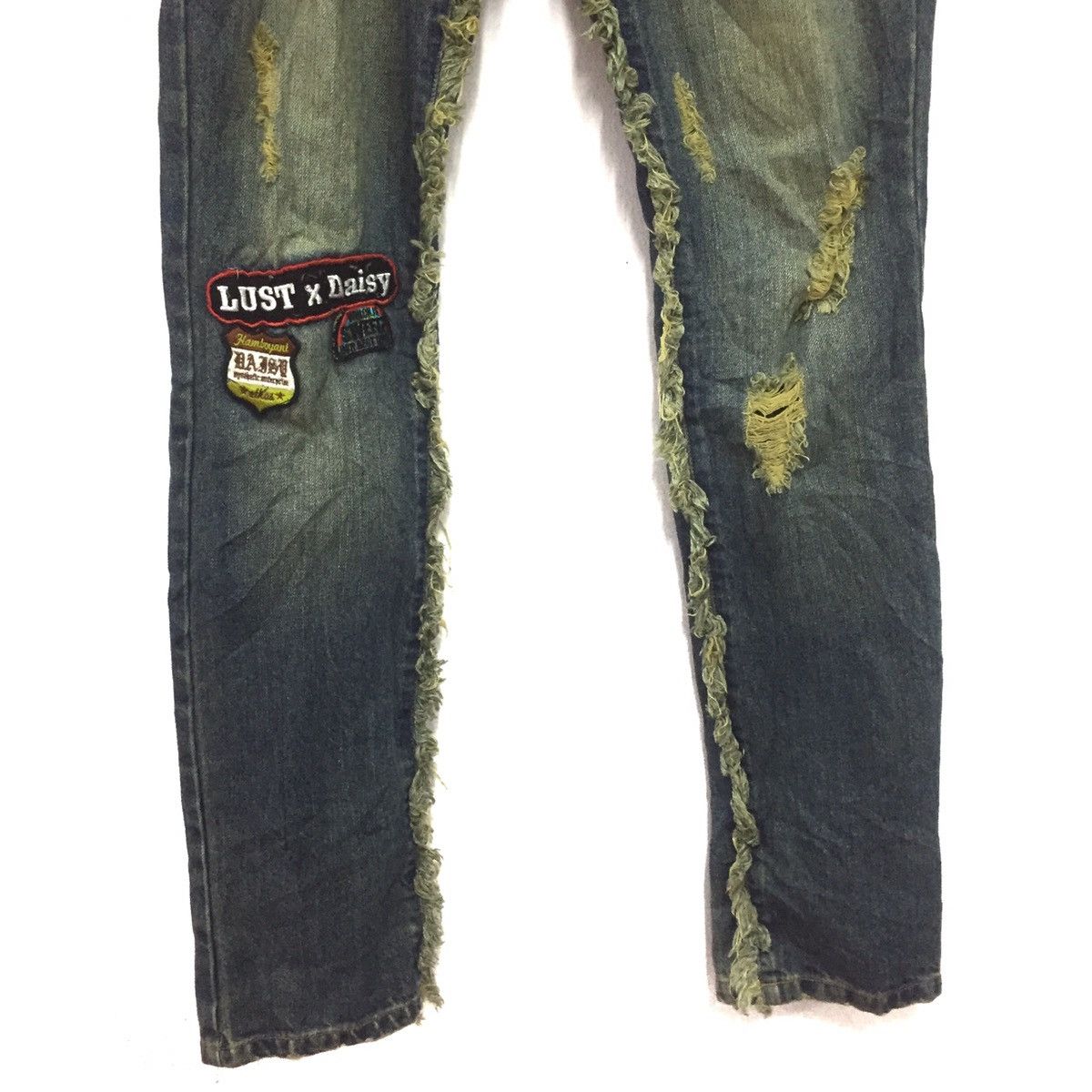 Japanese Brand Distressed / patchwork jeans rare design like kapital Size US 32 / EU 48 - 3 Thumbnail