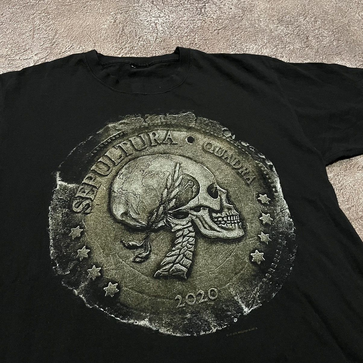 Vintage Vintage Y2K Sepultura Graphic Tee Skull Grunge Cropped S Size US S / EU 44-46 / 1 - 6 Thumbnail