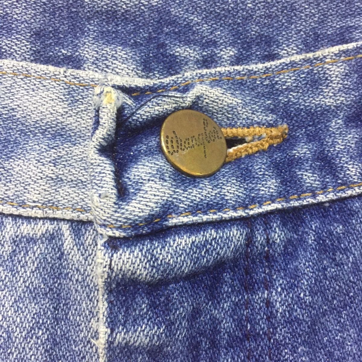 Vintage 😍😍Rare wrangler deconsrtuct Ripped jeans distressed handmade Size US 32 / EU 48 - 4 Thumbnail
