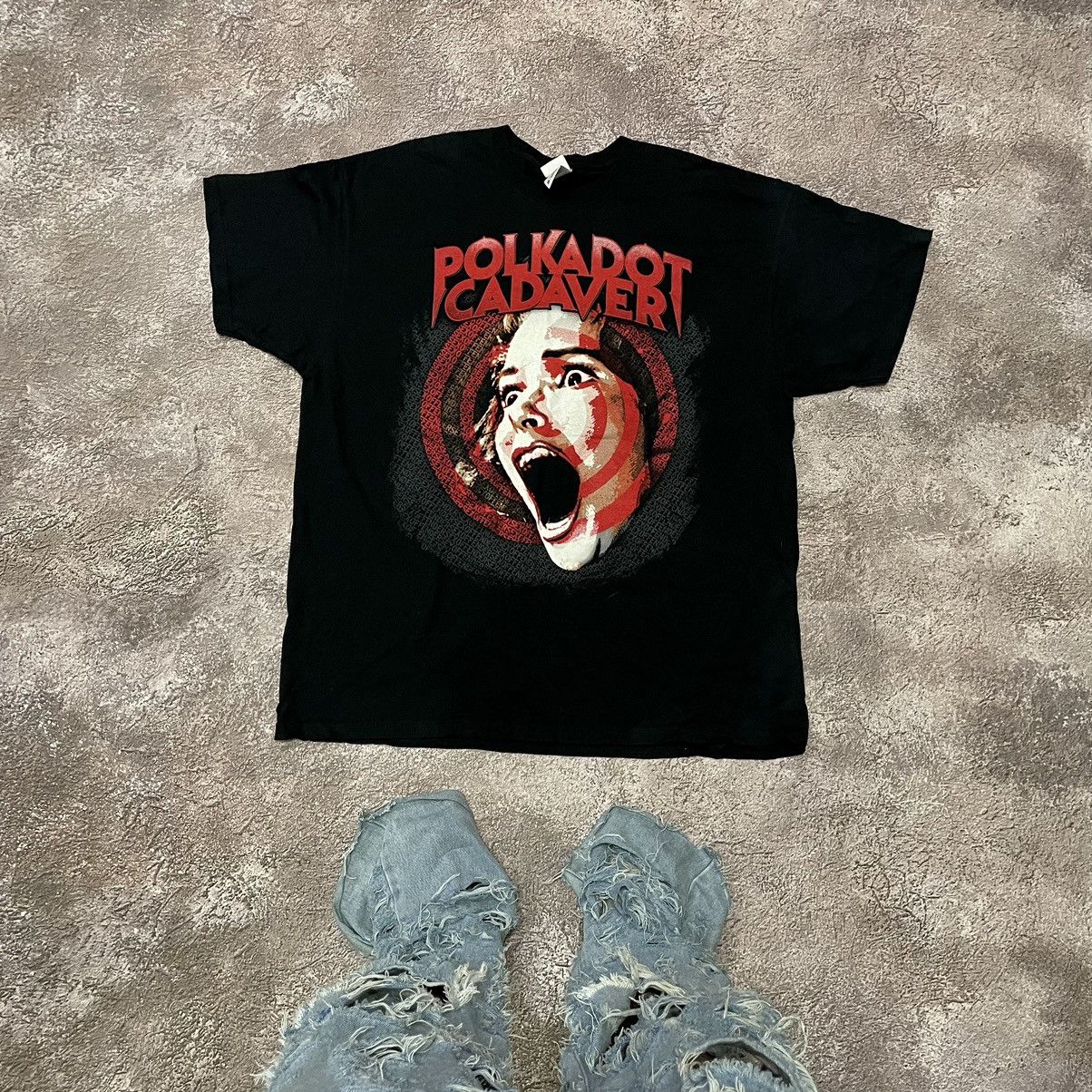 Band Tees Vintage Y2K Polkadot Scream FACE Skulls Tour Horror Tee Size US XL / EU 56 / 4 - 1 Thumbnail